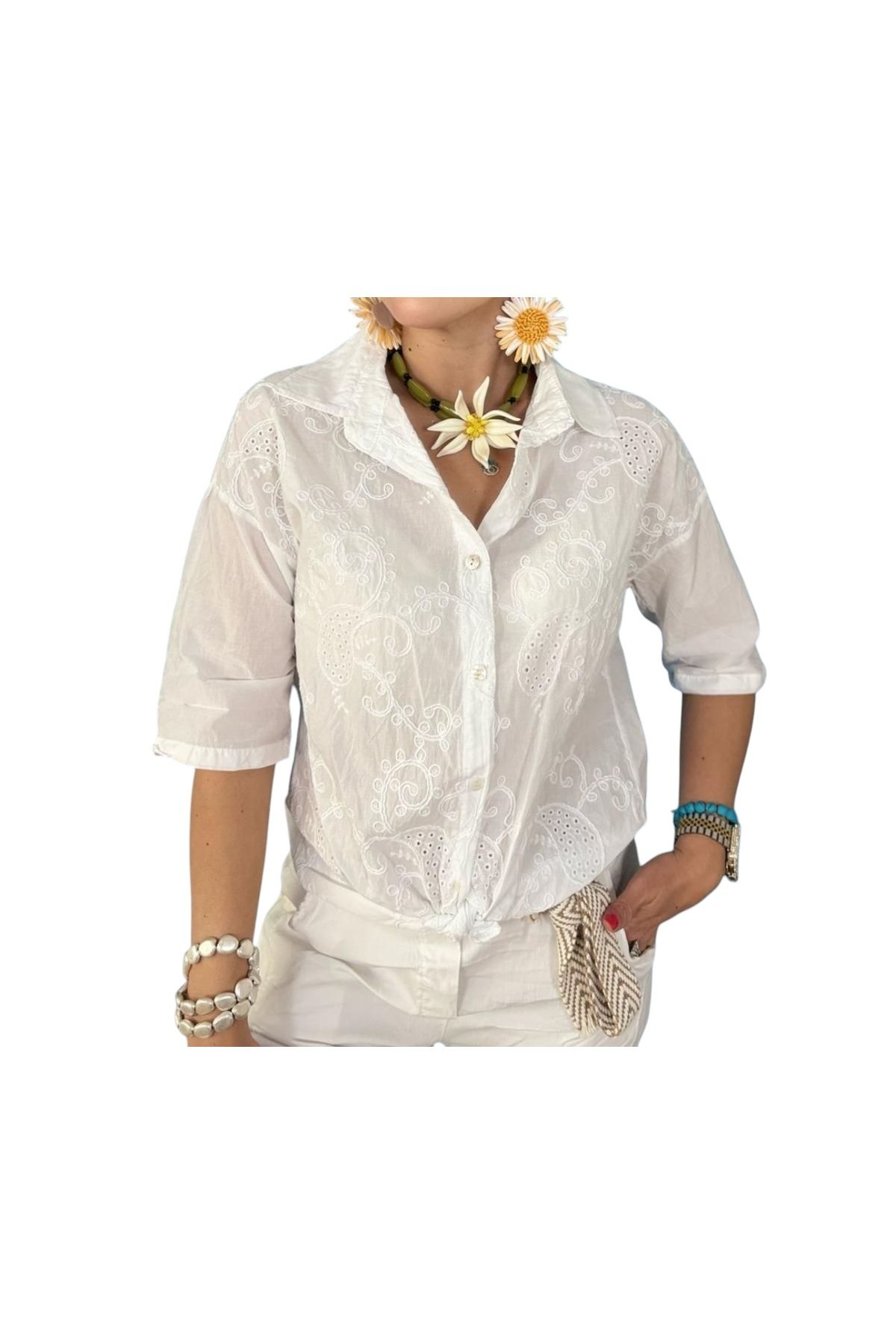 PHUTİ COLLECTION İTALYAN FİSTO DETAYLI GÖMLEK