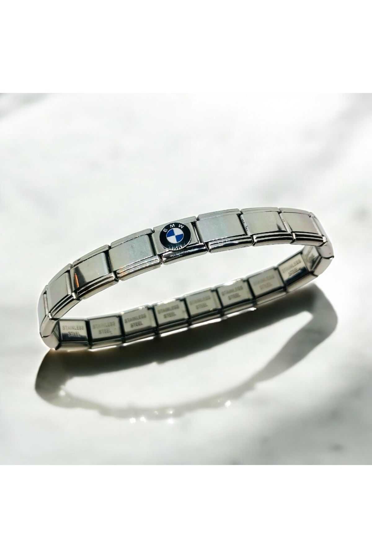 MeSin Store Bmwcharm Araba Markaları Serisi Eklentili Italyan Çelik Bileklik