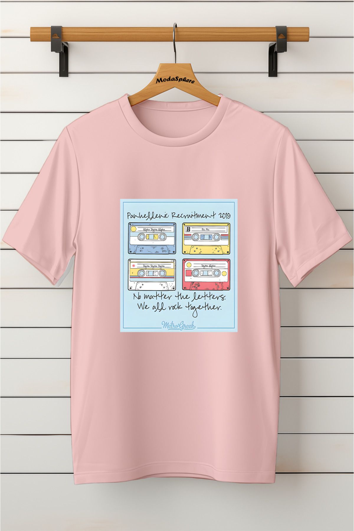 ModaSphere Baskılı Unisex Oversize Tişört