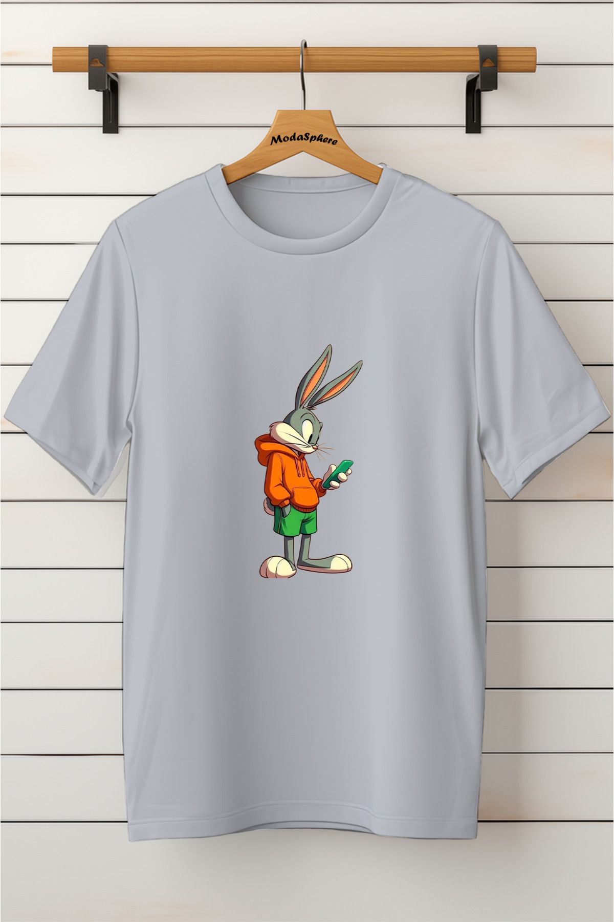 ModaSphere Baskılı Unisex Oversize Tişört