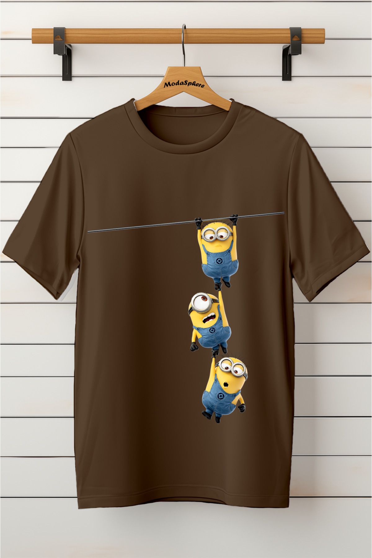 ModaSphere Baskılı Unisex Oversize Tişört Battal Boy