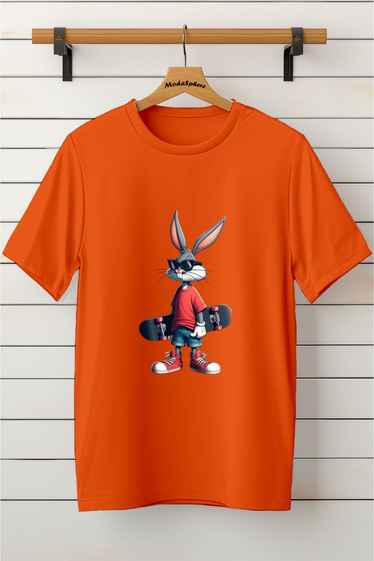 ModaSphere Baskılı Unisex Oversize Tişört