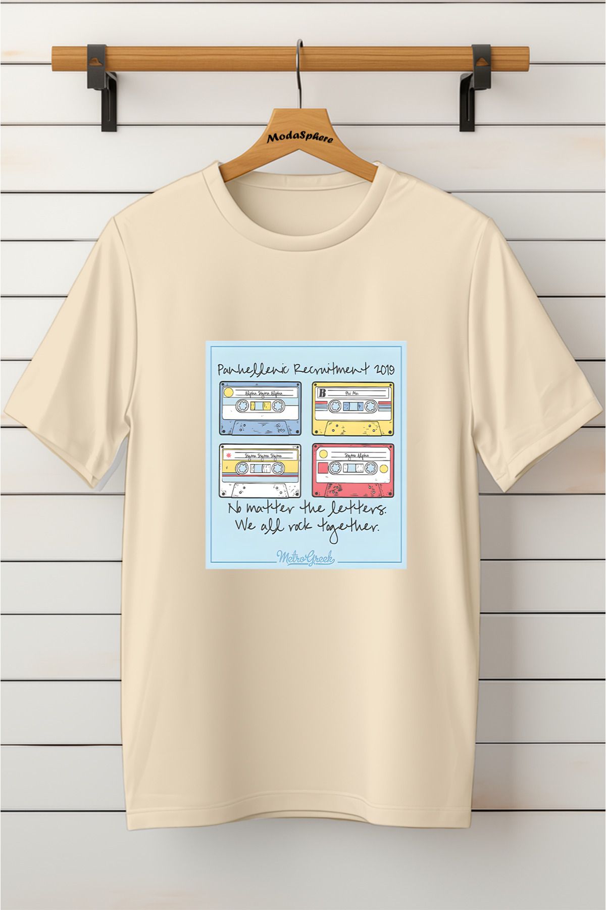 ModaSphere Baskılı Unisex Oversize Tişört Battal Boy