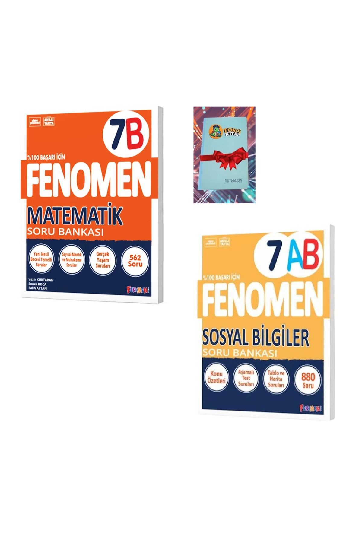 Fenomen Yayıncılık 7B MATEMATİK + SOSYAL BİLGİLER Soru Bankası (DEFTER HEDİYE) ATG