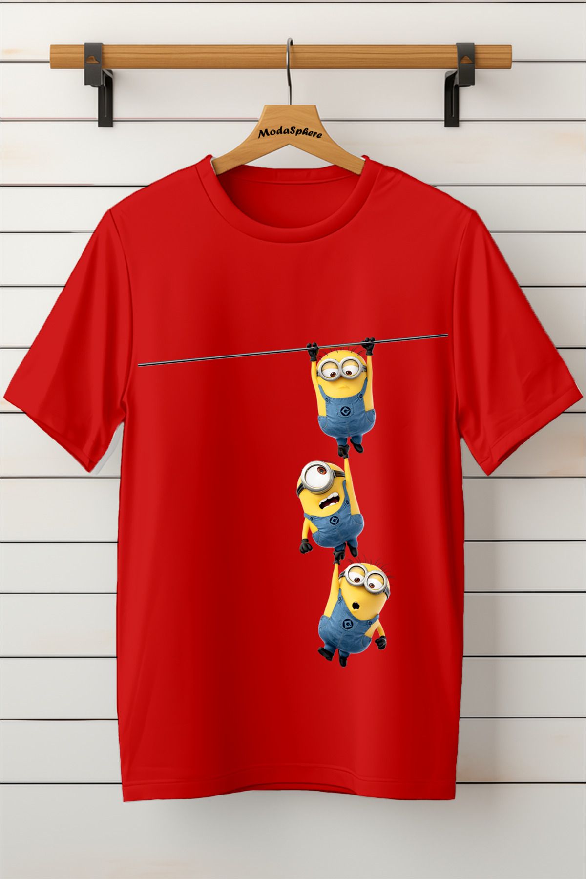 ModaSphere Baskılı Unisex Oversize Tişört Battal Boy