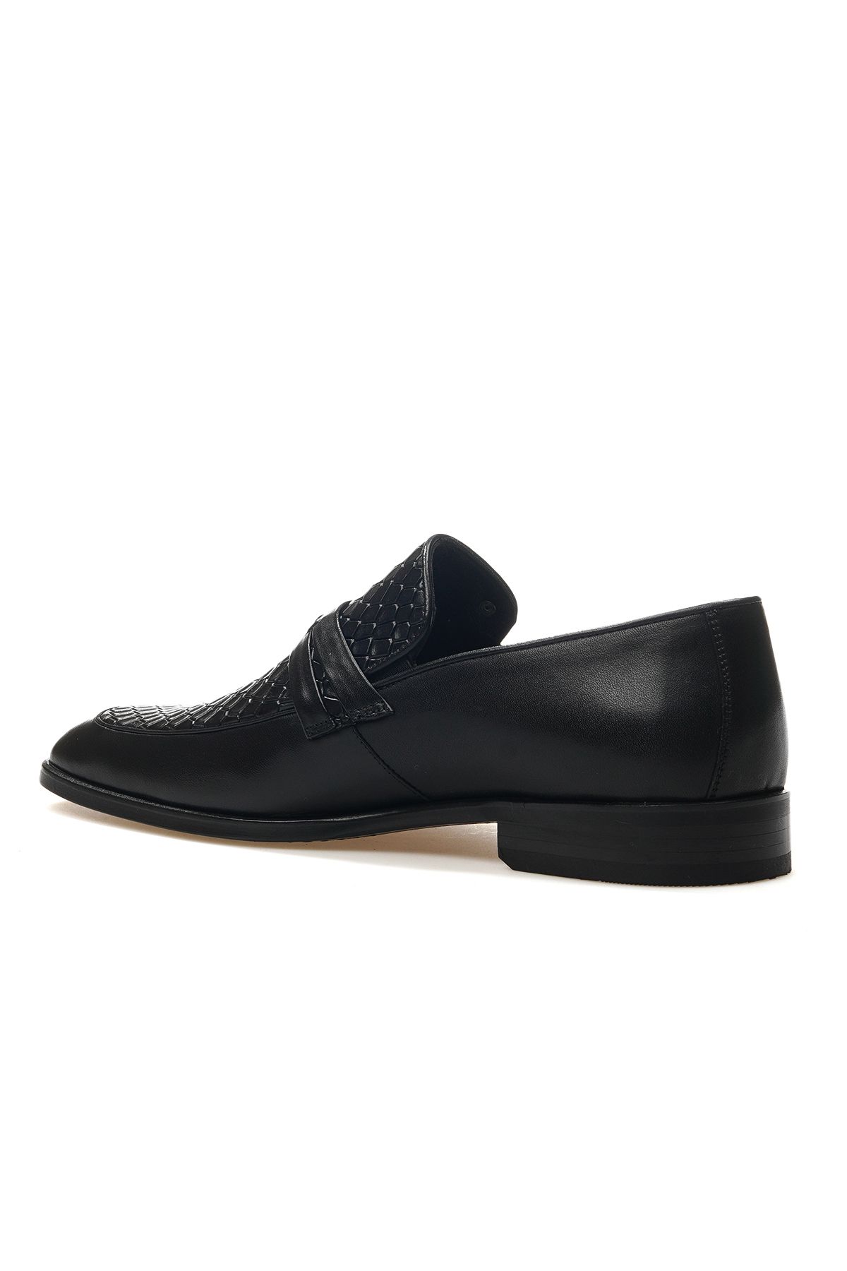 کفش های کلاسیک مردانه با چرم واقعی الگوی 25Y 11922750 M سیاه Pierre Cardin