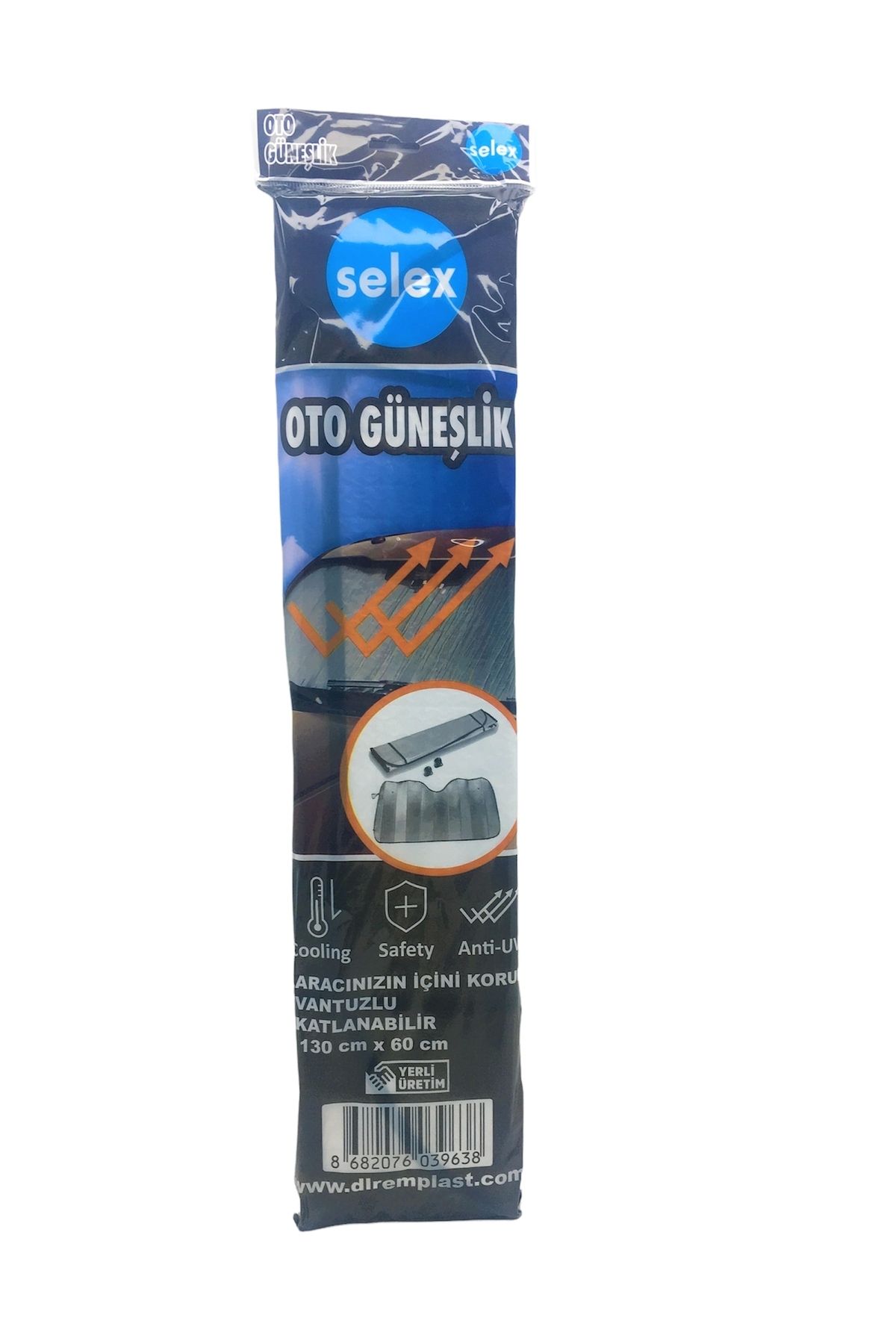 STOREMAX PAT PAT BALONLU OTO ARAÇ GÜNEŞLİK VANTUZLU 130X60CM (5047)