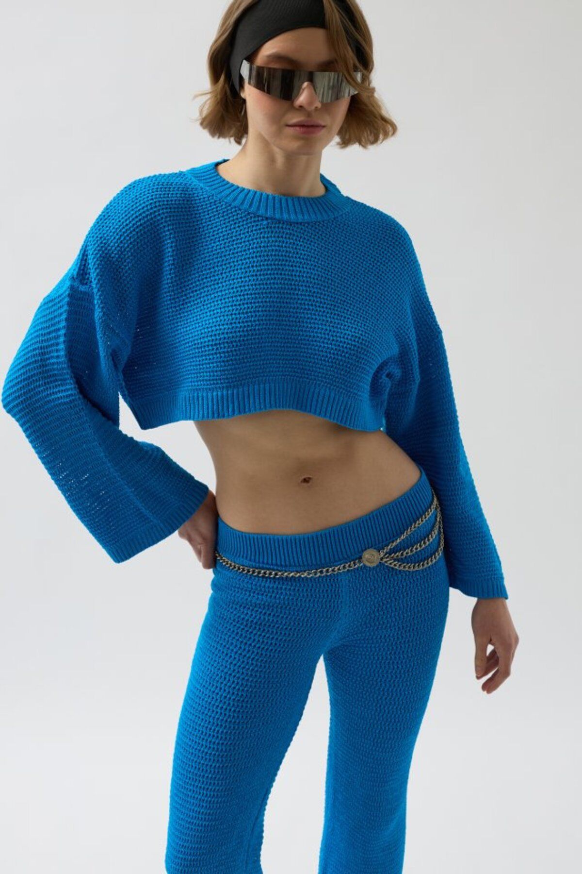 royq Oversize Triko Bluz Pantolon Takım