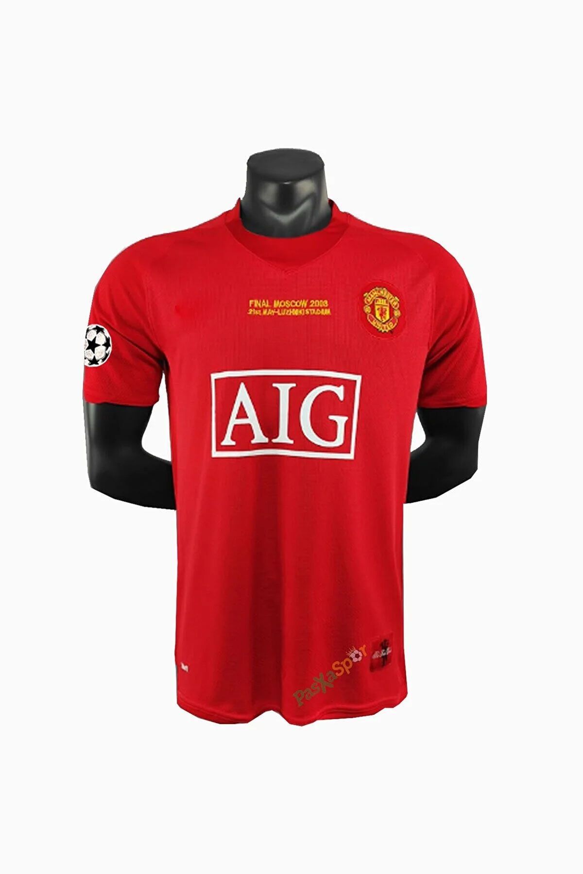 yenteks KOPYA - Ronaldo M.unıted 2008 Moscow Finali Yetişkin Forma Retro