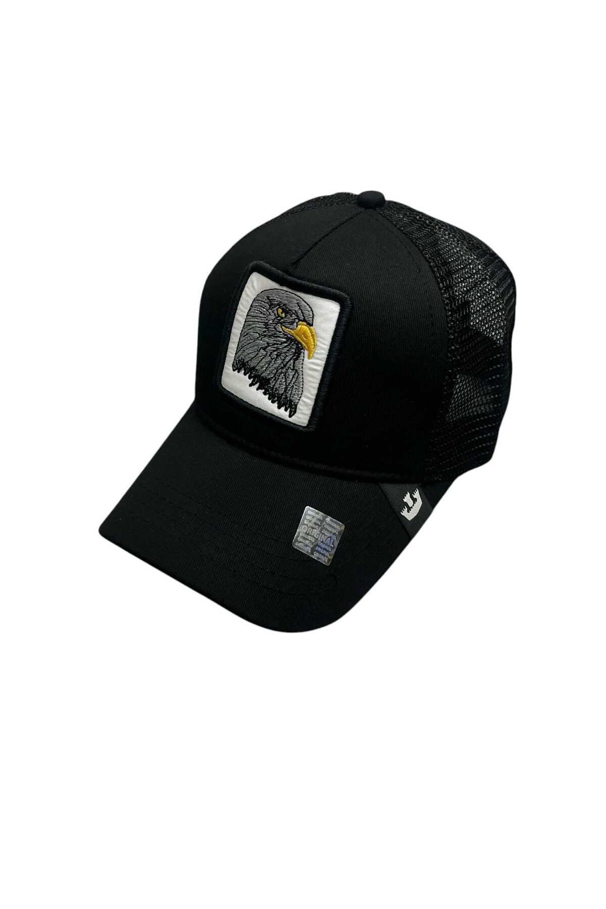 CapZone Hayvan Figürlü Şapka Unisex Ayarlanabilir Siyah