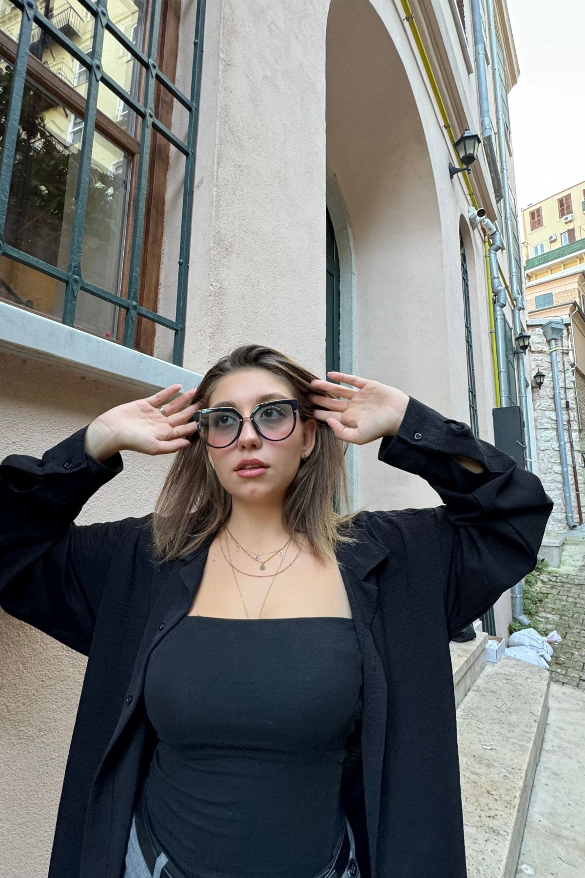 vishor Güneş Gözlüğü Kadın & Erkek Uv400 Cam Ce Belgeli Unisex Model-27