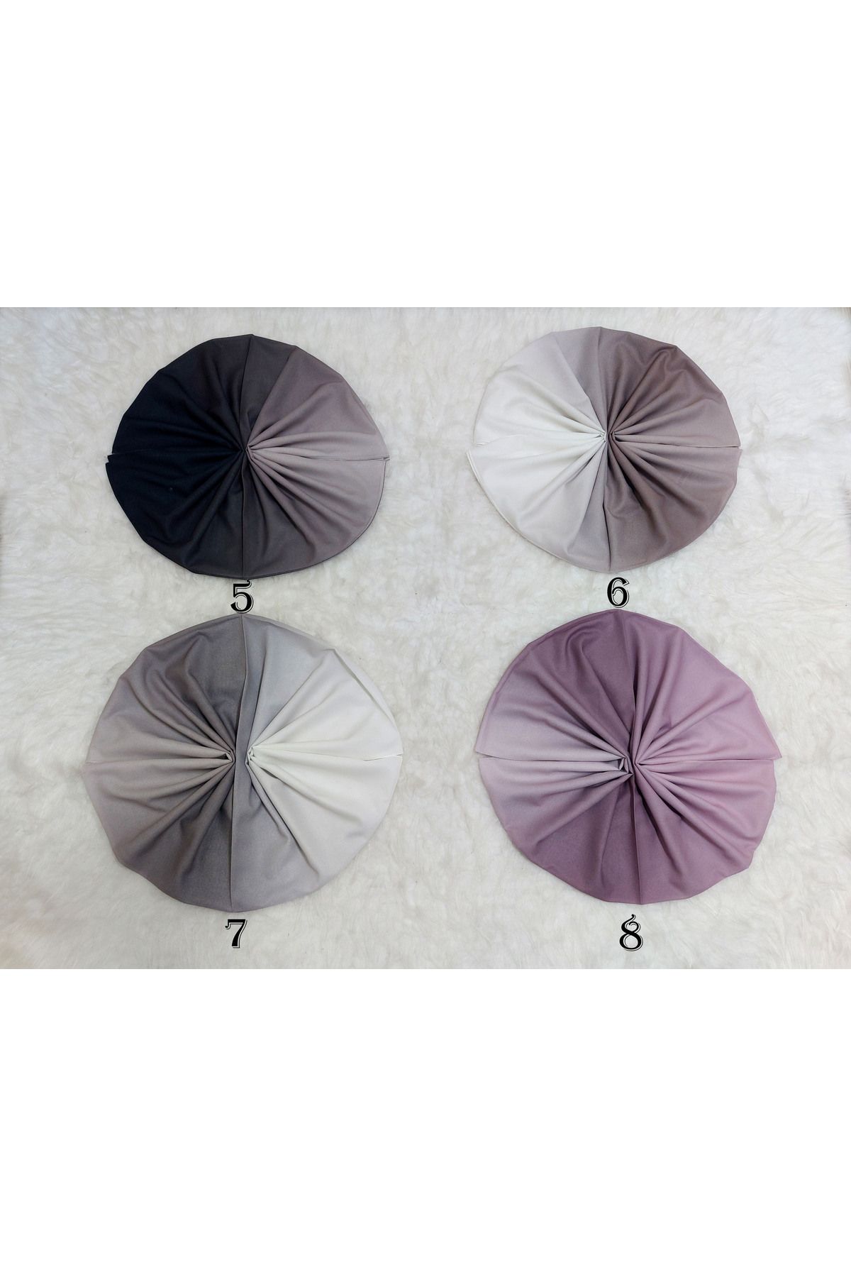 REMOMODA-Chiffon Silky Shawl Gradient Model Wrinkle Free Non Slip Supple-Soft High Quality 3