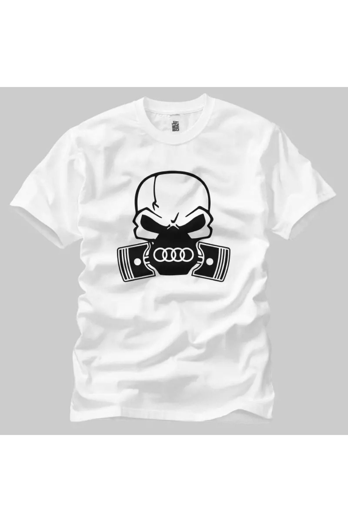 Built By Crazy Audi Skull Quattro Unisex Tişört