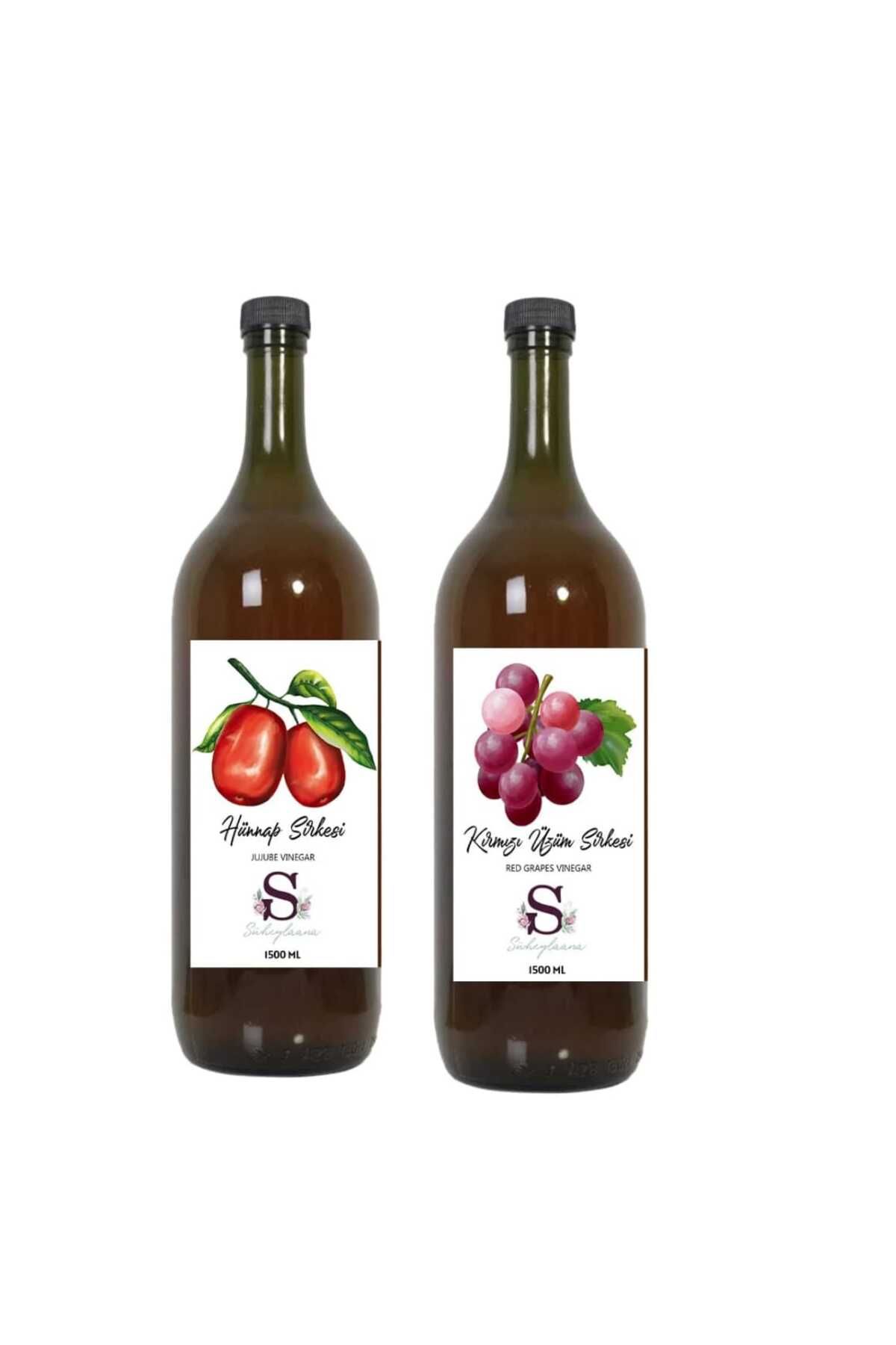 Süheylaana Doğal Hünnap Sirkesi 1500 Ml - Doğal Kırmızı Üzüm Sirkesi 1500 Ml