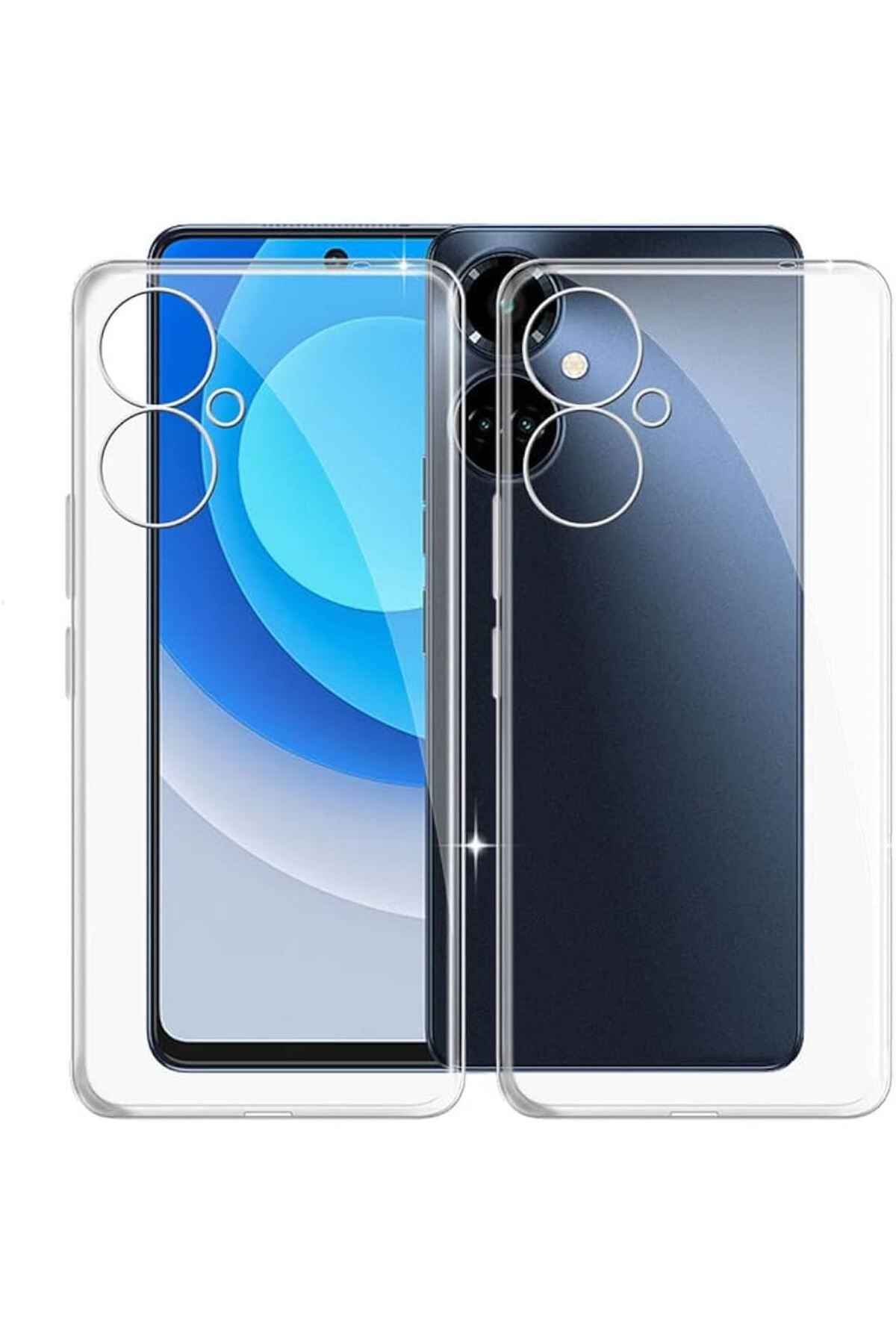 Di Aksesuar Şeffaf Lüx Kılıf Tecno Camon 19/19 Pro