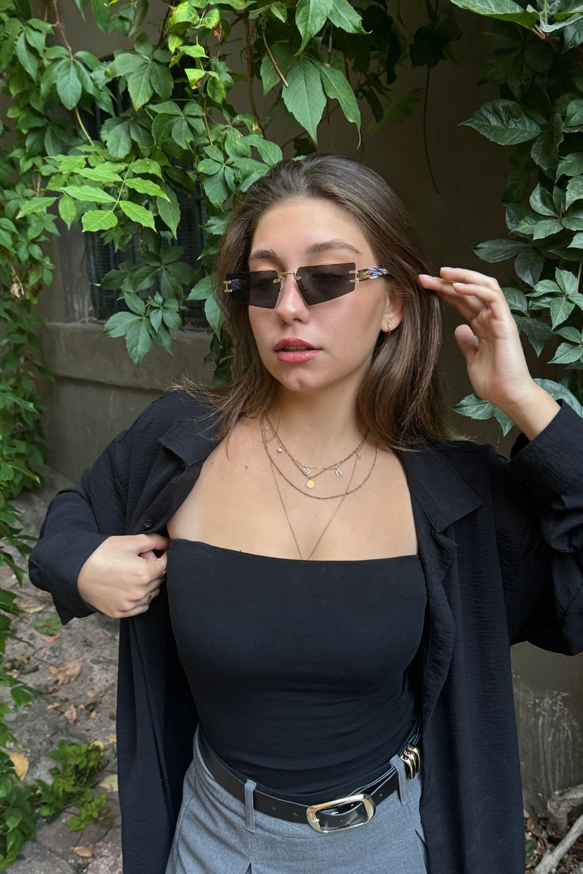 vishor Güneş Gözlüğü Kadın & Erkek Uv400 Cam Ce Belgeli Unisex Model-8