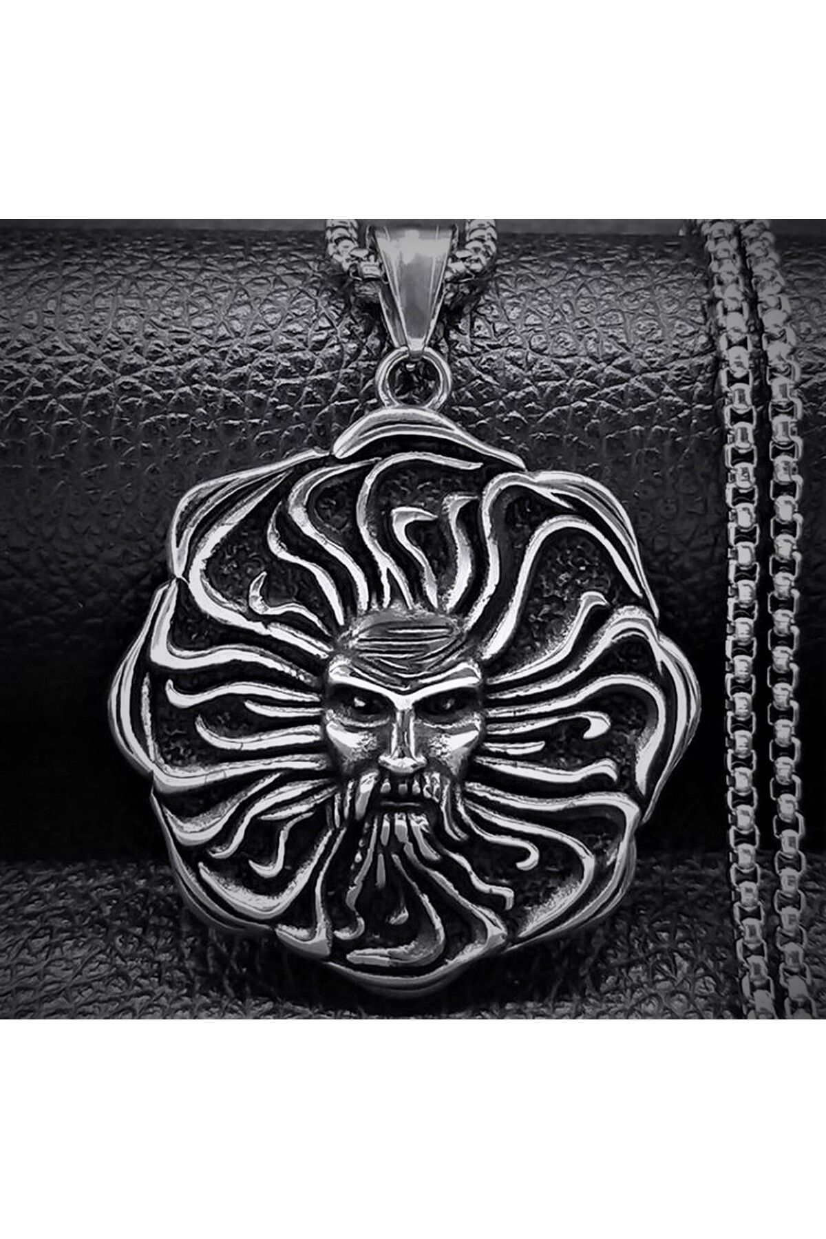 voyageaccessory Paslanmaz Çelik Mitolojik Güneş Tanrısı Apollon Kolye