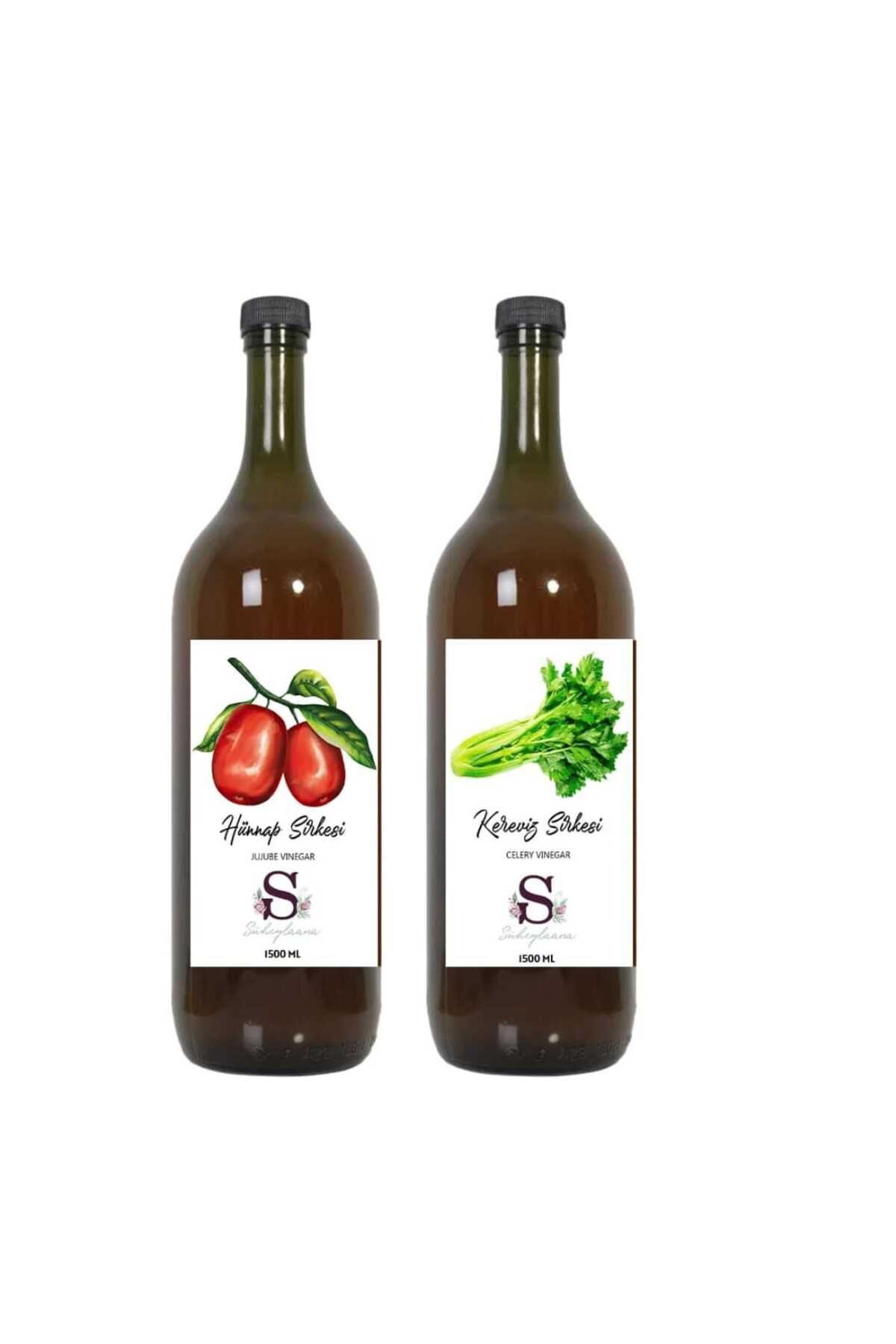 Süheylaana Doğal Hünnap Sirkesi 1500 Ml - Doğal Kereviz Sirkesi 1500 Ml