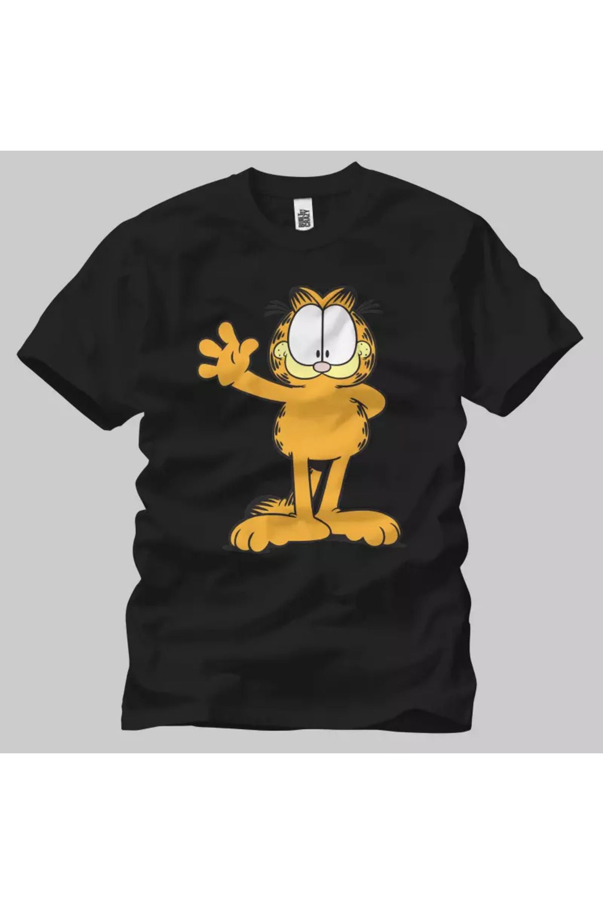 Built By Crazy Garfield Waving Unisex Tişört