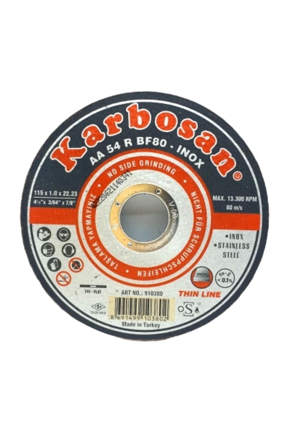feminight İnox Metal Kesici Disk 115mmx1.0x22