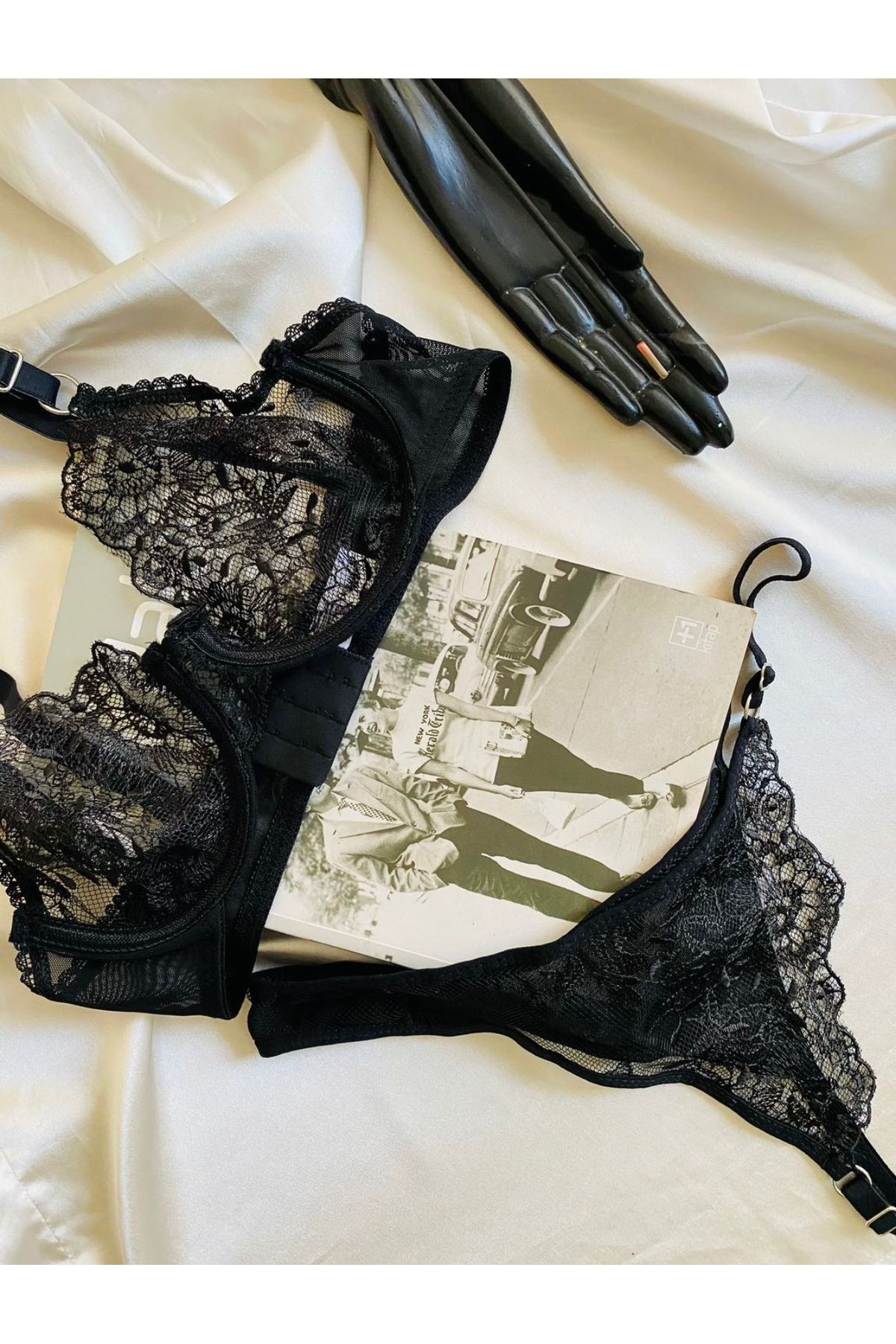 Celoire Transparan balenli bralet takımı