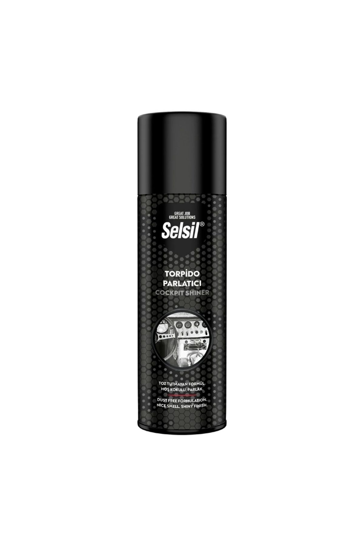 STOREMAX SELSİL OTO - ARAÇ TORPİDO PARLATICI SPREY 200ML HOŞ KOKULU - PARLAK - TOZ TUTMAYAN FORMÜL (5047)