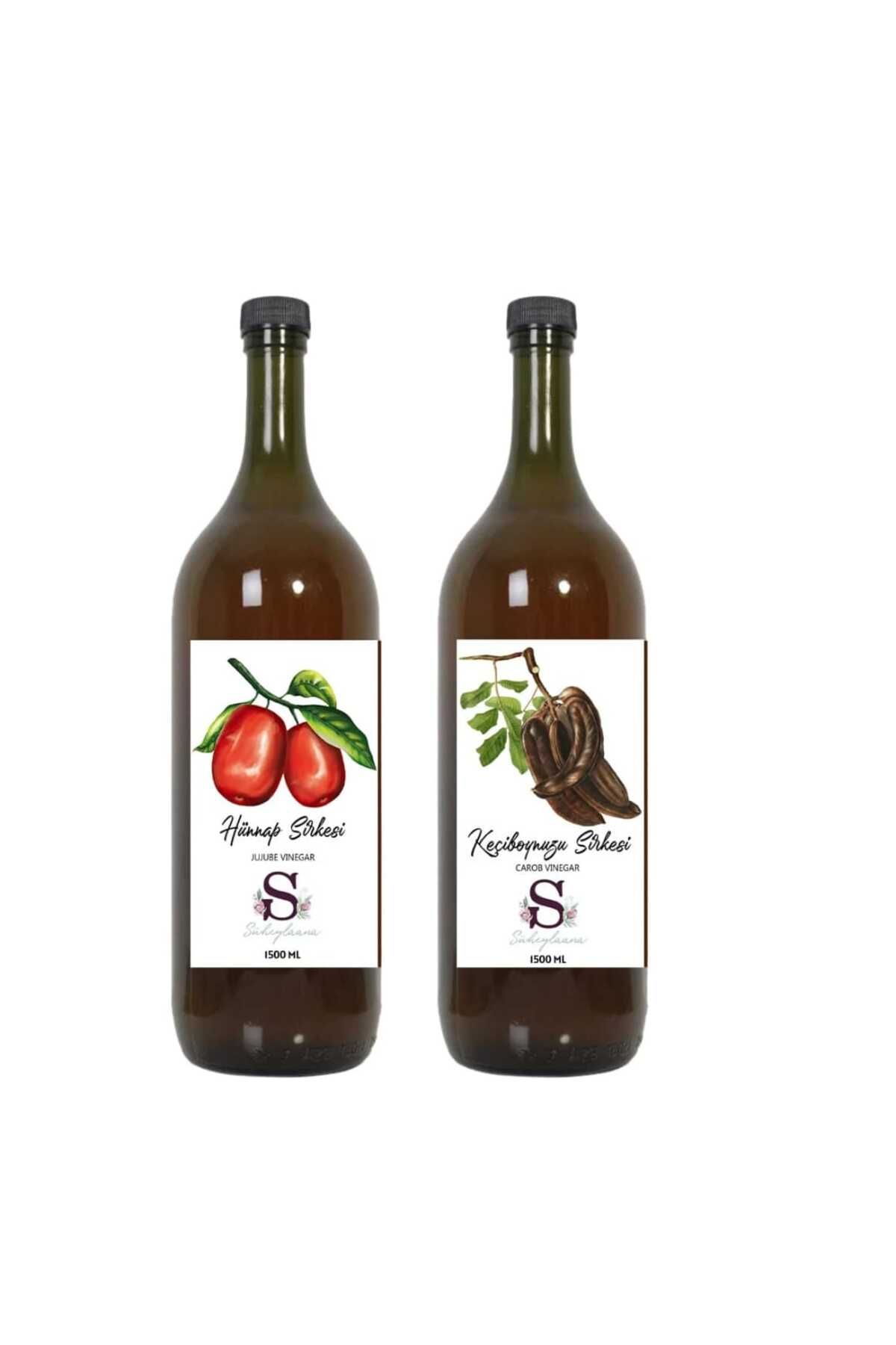 Süheylaana Doğal Hünnap Sirkesi 1500 Ml - Doğal Keçiboynuzu Sirkesi 1500 Ml