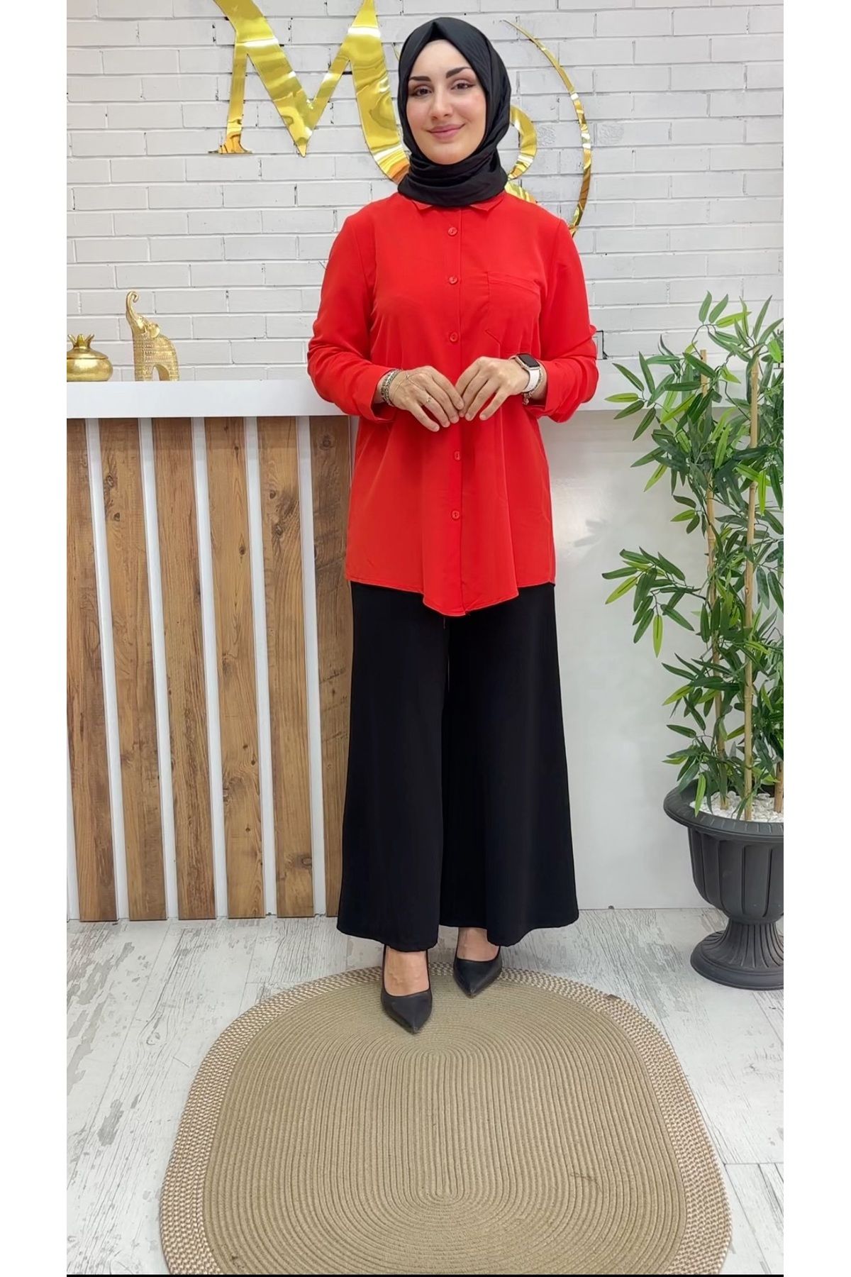 Meryemce Butik HÜMA KREP GÖMLEK