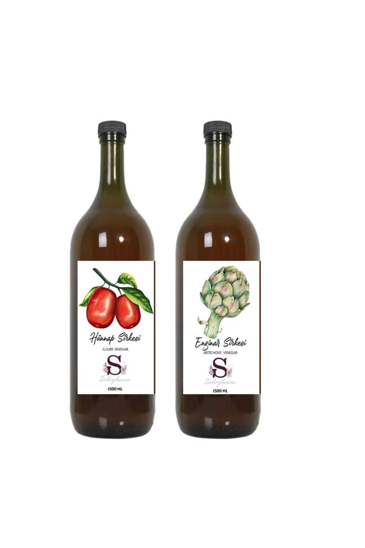 Süheylaana Doğal Hünnap Sirkesi 1500 Ml - Doğal Enginar Sirkesi 1500 Ml