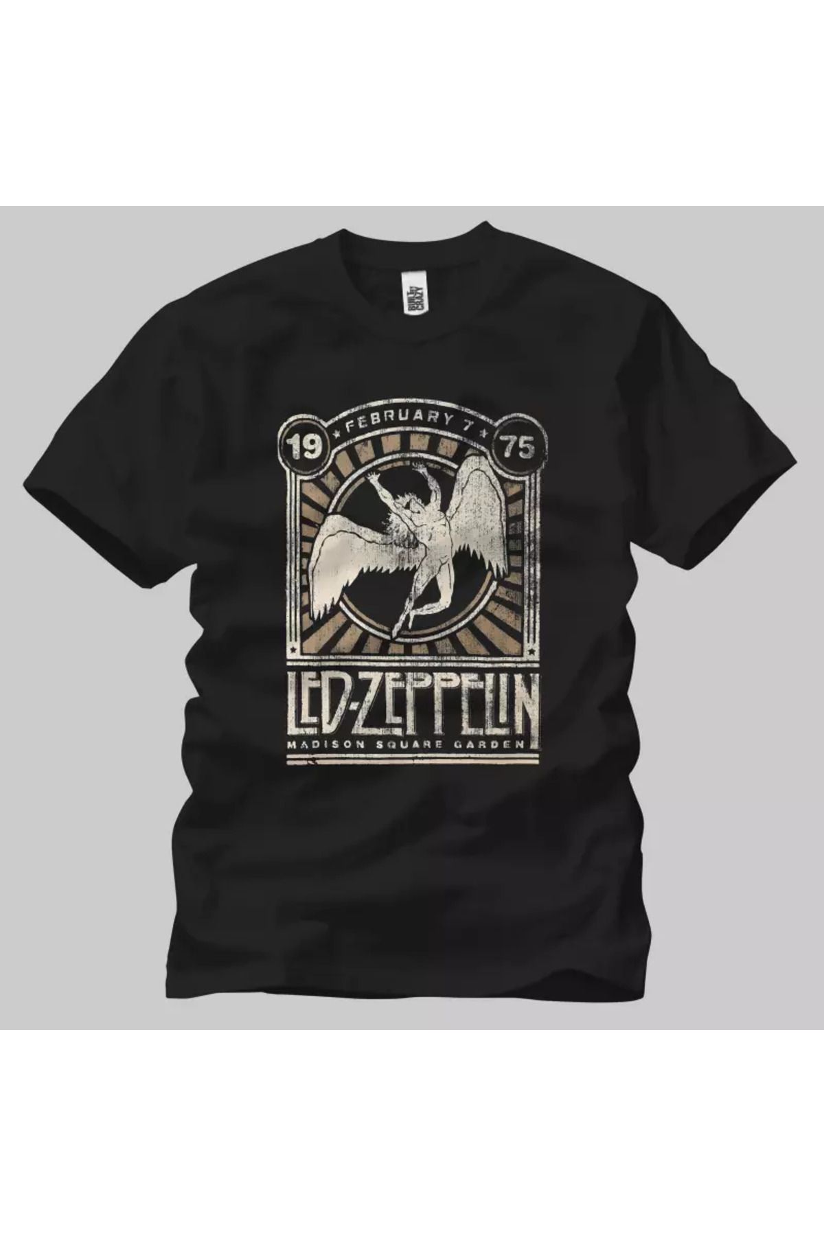 Built By Crazy Led Zeppelin Madison Square Garden 1975 Unisex Tişört