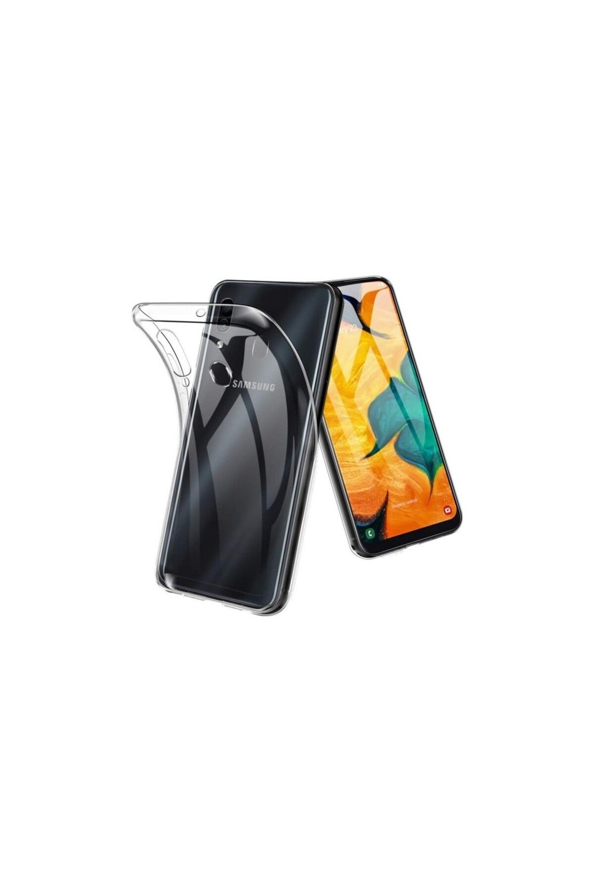 Di Aksesuar Şeffaf Lüx Kılıf Samsung Galaxy A20