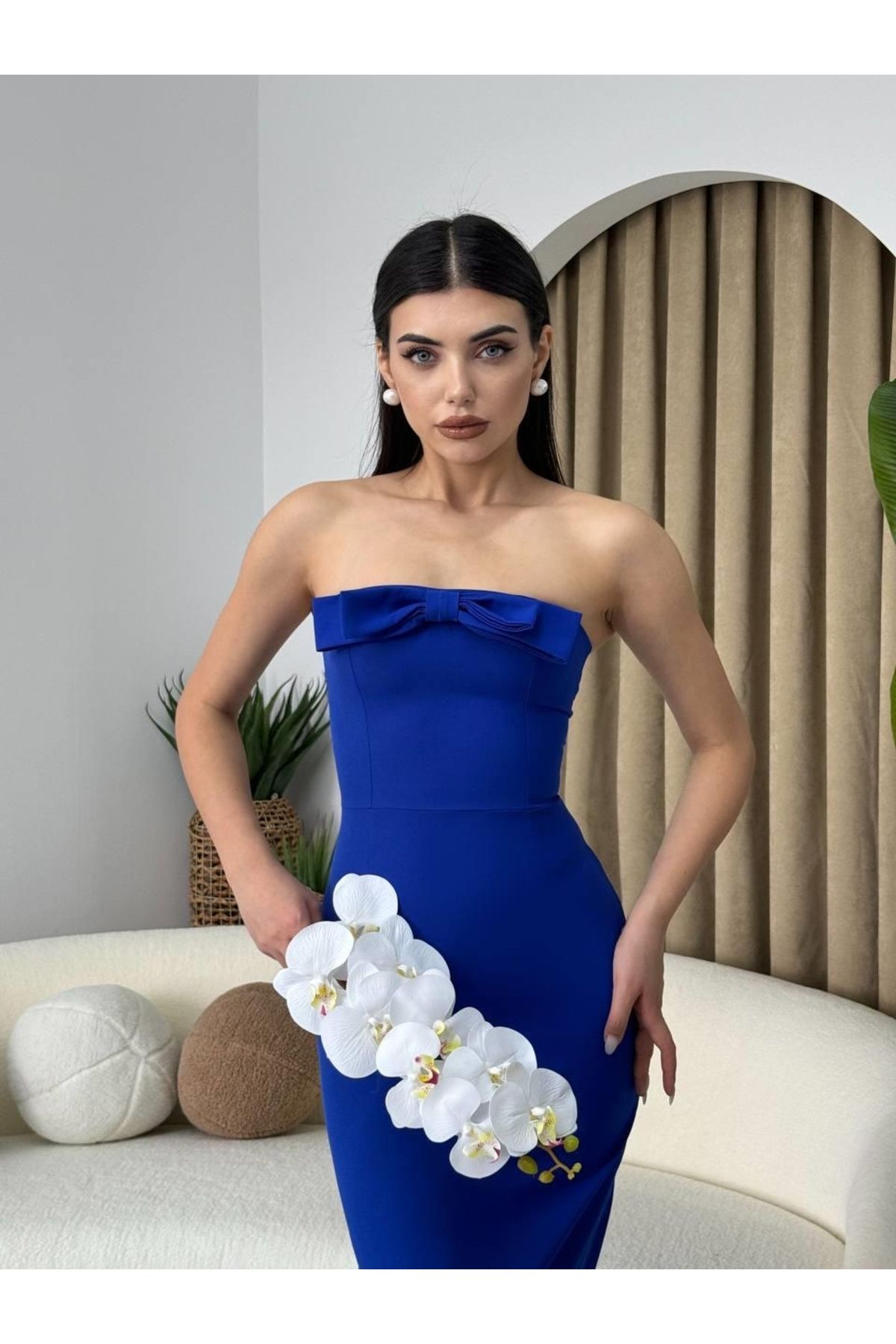 royq ÖNÜ KURDALELİ KAELM ELBİSE