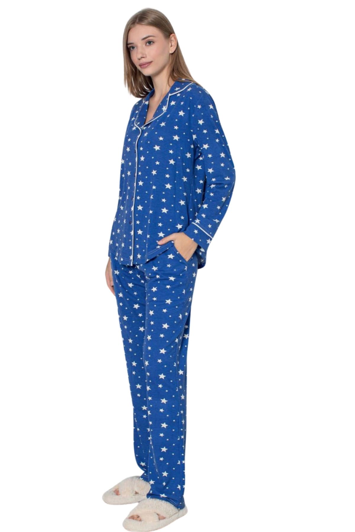 FTT SHOPPING MARKET Limissi Desenli Pamuk Viskon Pijama Takımı