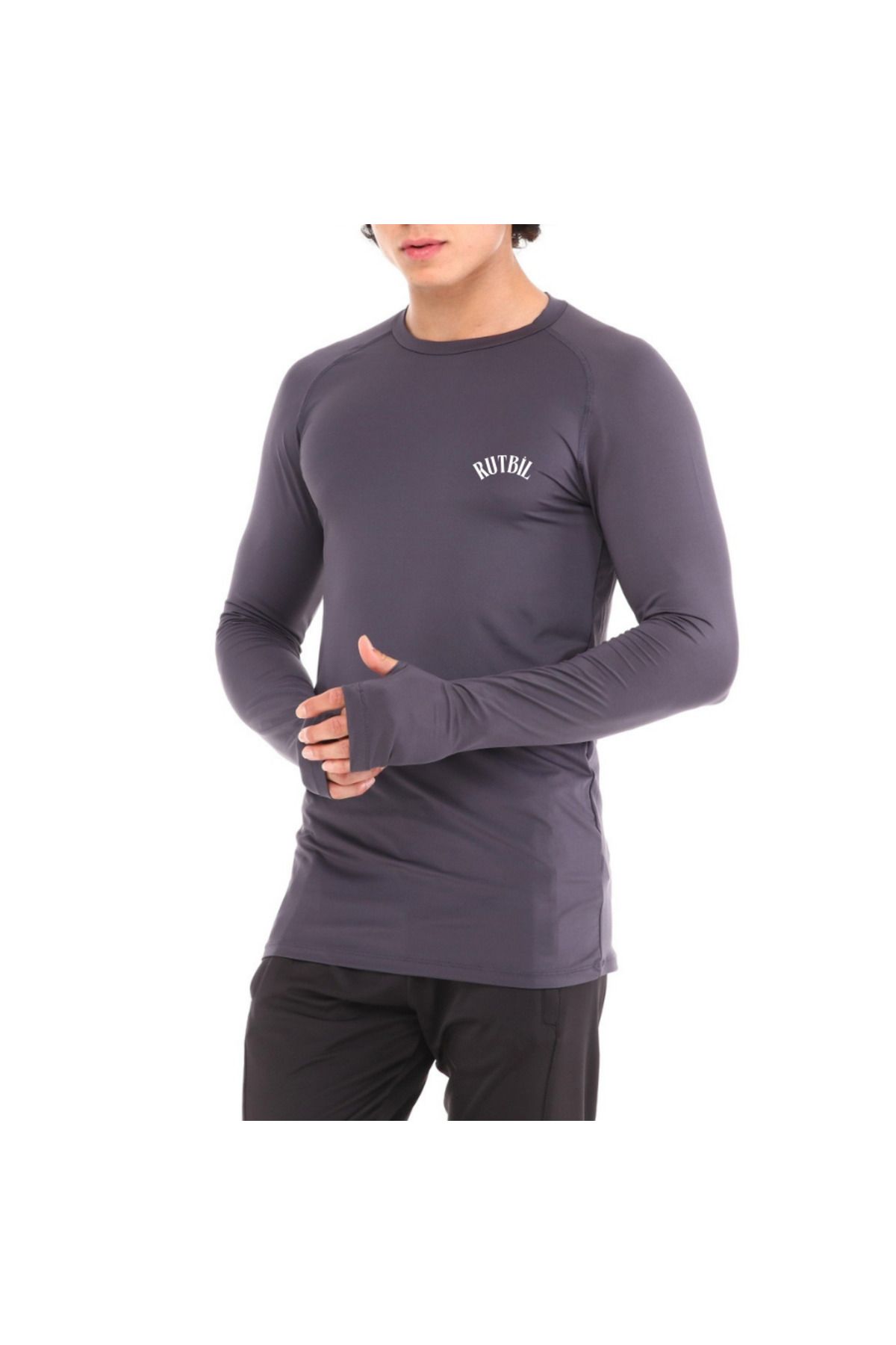 RUTBİL SPORTS-Finger Snap Long Sleeve Football Body Long Sleeve Fitness Body Gym Body Athlete Long Sleeve Body Finger Detail 4