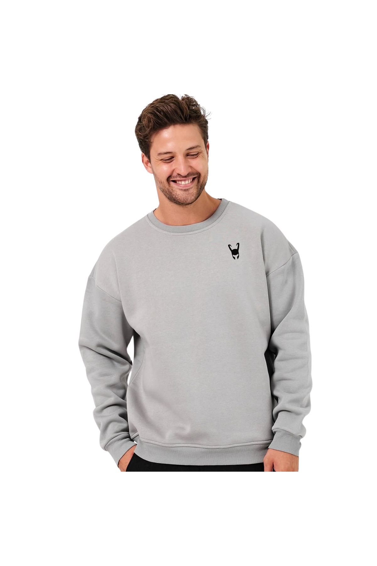 ChapellaSocks Loki Desen Nakışlı Unisex Sweatshirt- %100 Pamuk ve Rahat!