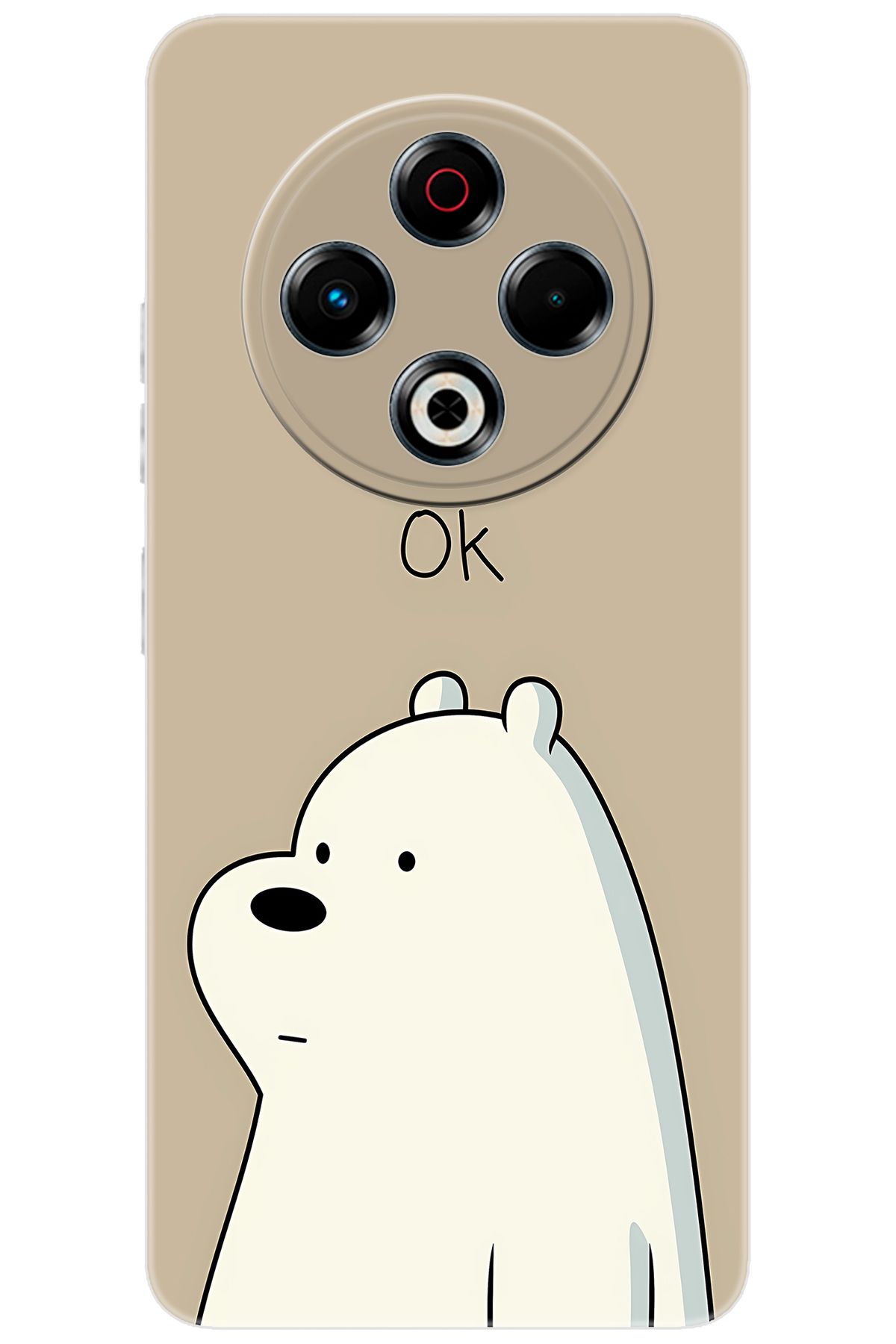 TECNO Spark 30 (KL6) Uyumlu Kılıf Desen Baskılı Silikon Panda OK STK:641 CP-RHTDgcP