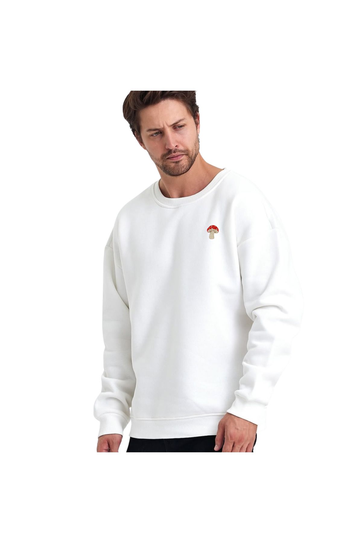 ChapellaSocks Magnetic Desen Nakışlı Unisex Sweatshirt- %100 Pamuk ve Rahat!