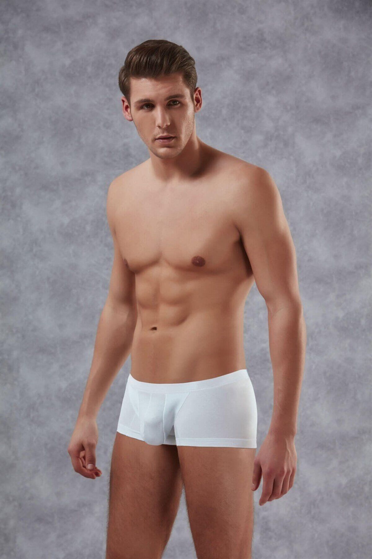 inkasole Erkek Modal Adonis Torbalı Mini Paça Boxer 1750 Beyaz
