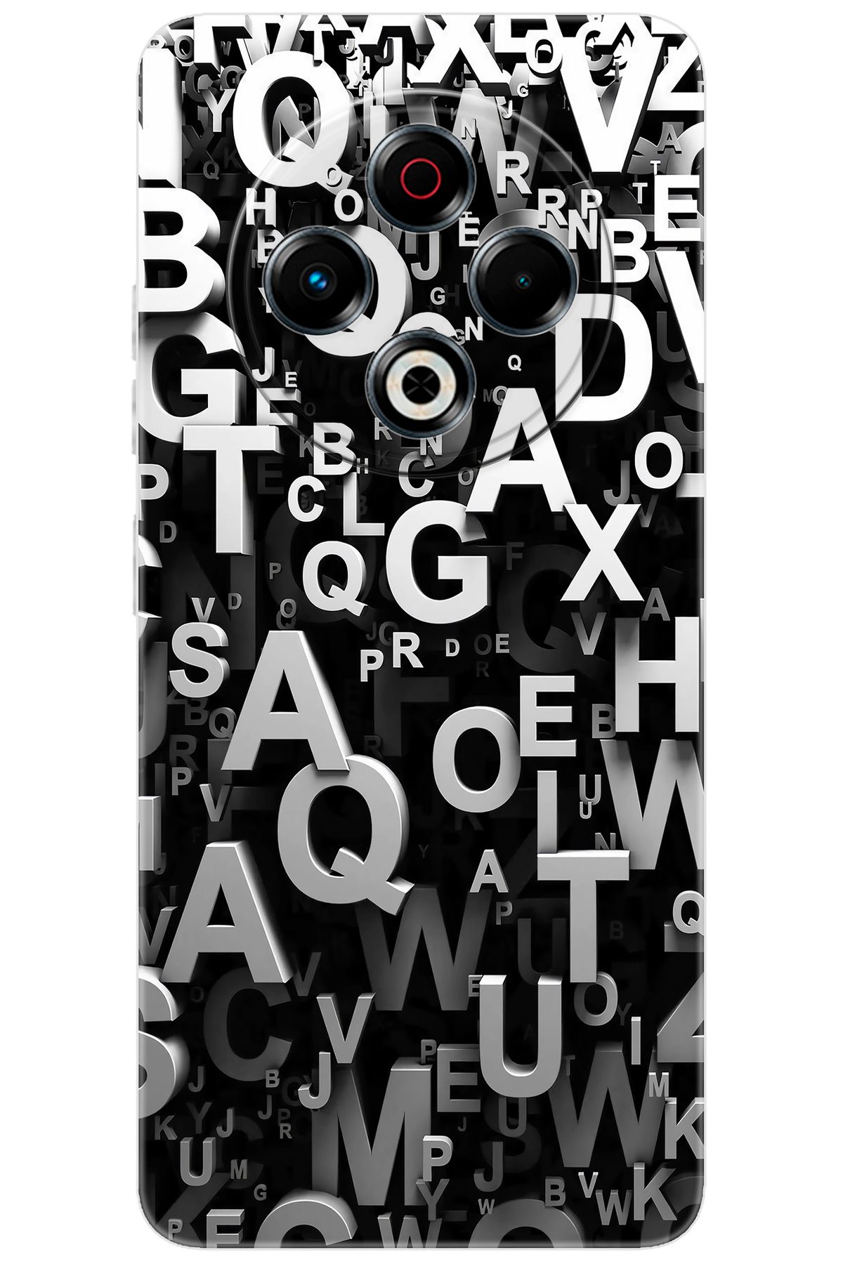 TECNO Spark 30 (KL6) Uyumlu Kılıf Desen Baskılı Silikon Harfler STK:739 CP-ukzsNMa