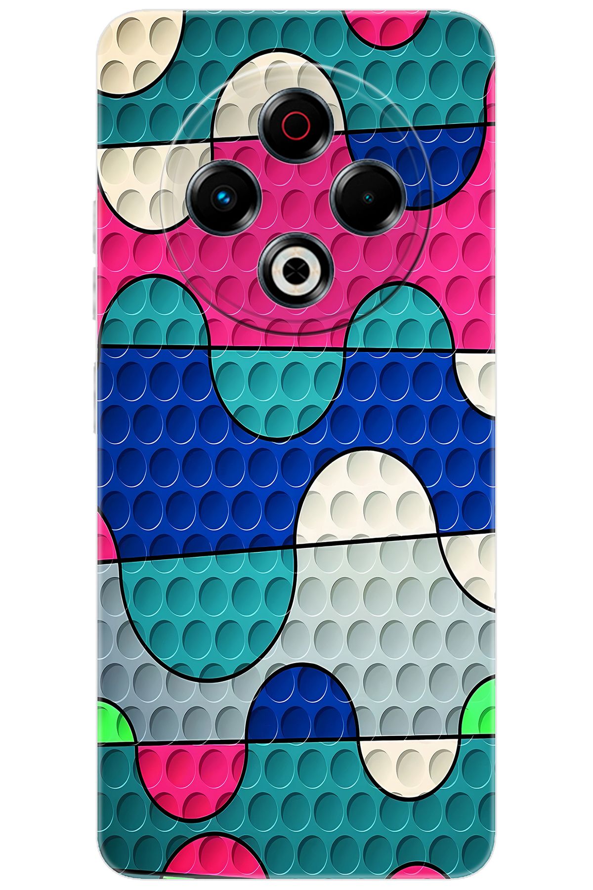 TECNO Spark 30 (KL6) Uyumlu Kılıf Desen Baskılı Silikon Renk Dalgası STK:629 CP-PYScV76