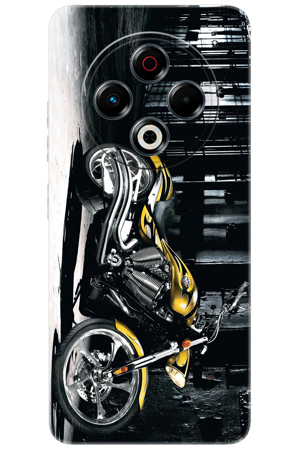 TECNO Spark 30 (KL6) Uyumlu Kılıf Desen Baskılı Silikon Motorcycle STK:297 CP-uG6lQ7A