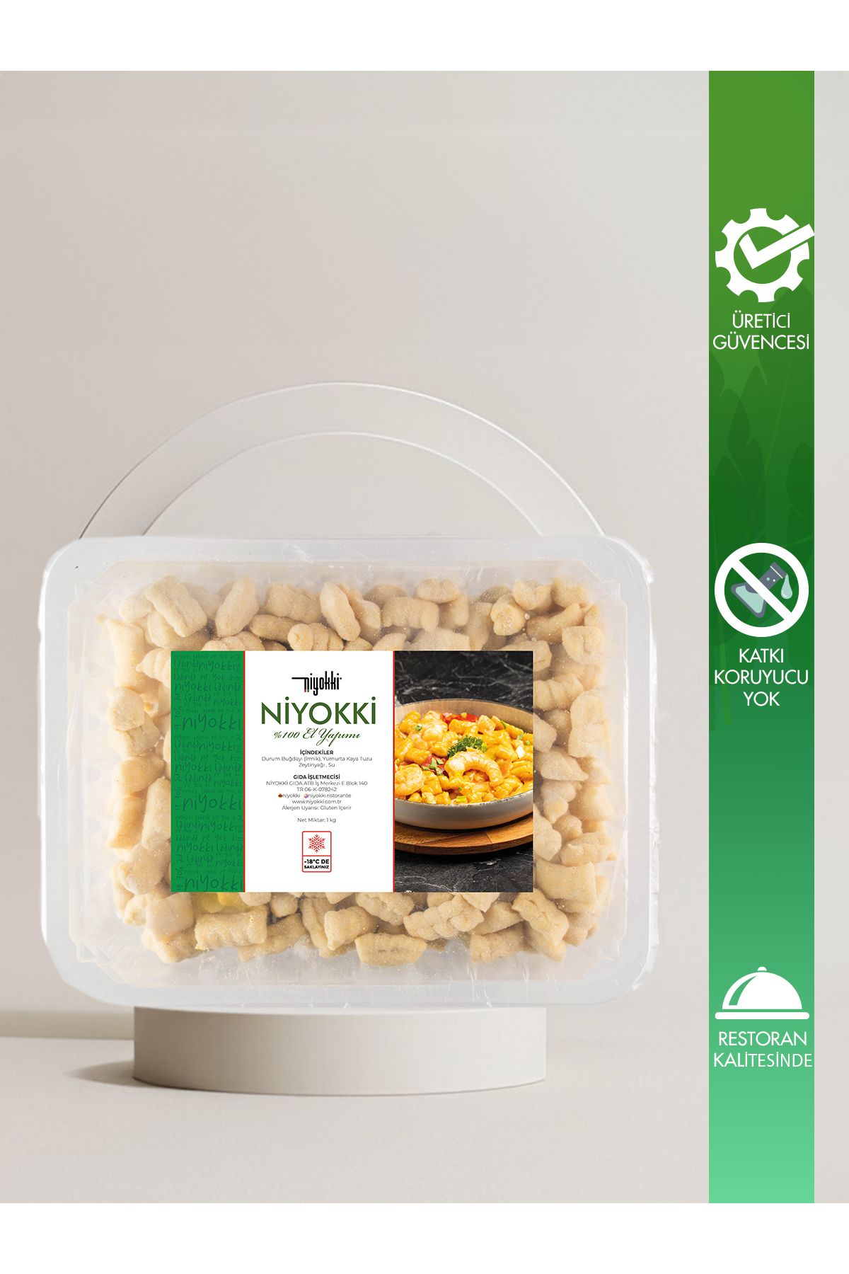 niyokki doğal makarna evi Niyokki Gnocchi 600 g