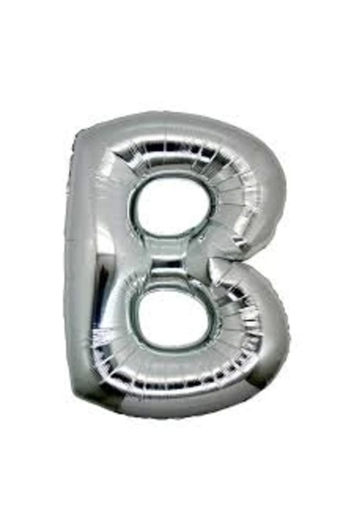 feminight B Harf Folyo Balon Gümüş Renk 40 İnç