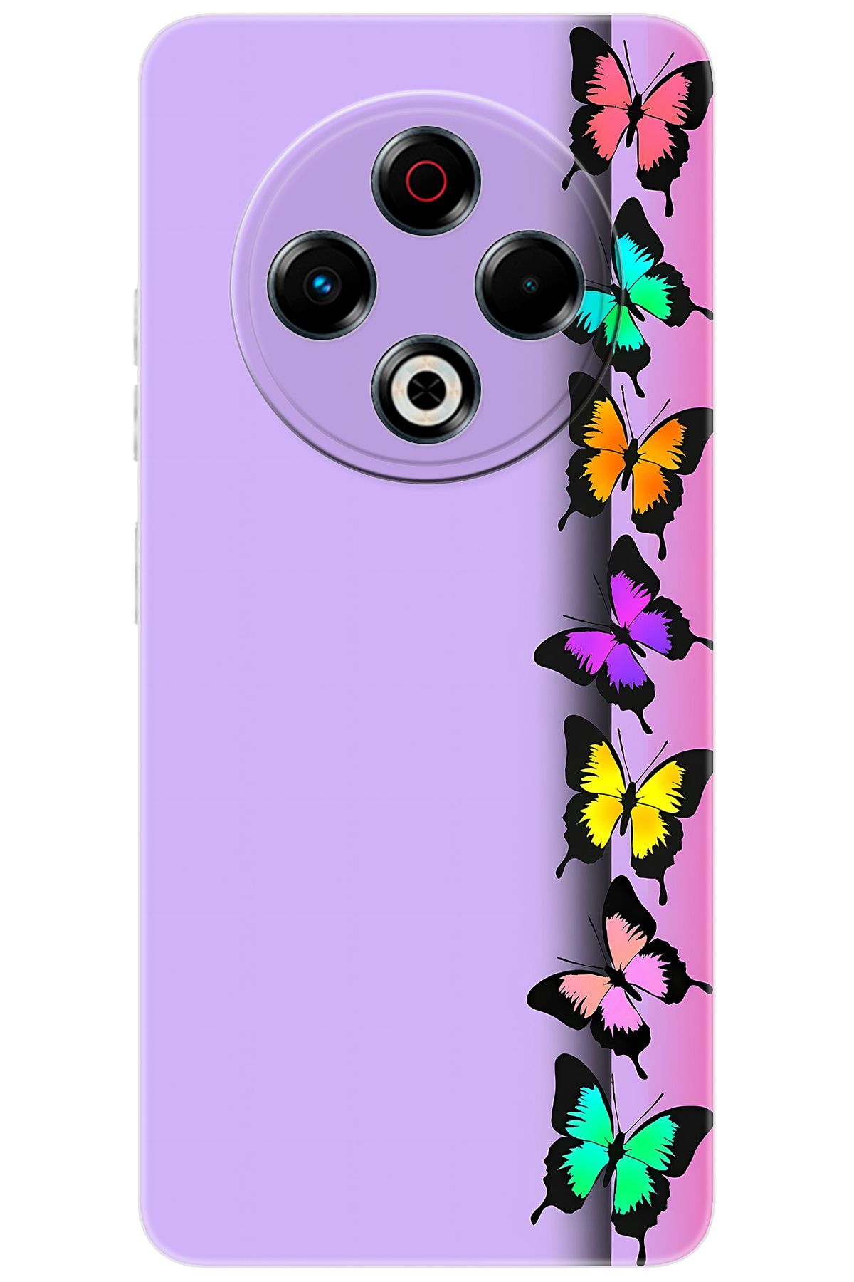 TECNO Spark 30 (KL6) Uyumlu Kılıf Desen Baskılı Silikon Kelebek STK:671 CP-AhTFqcm