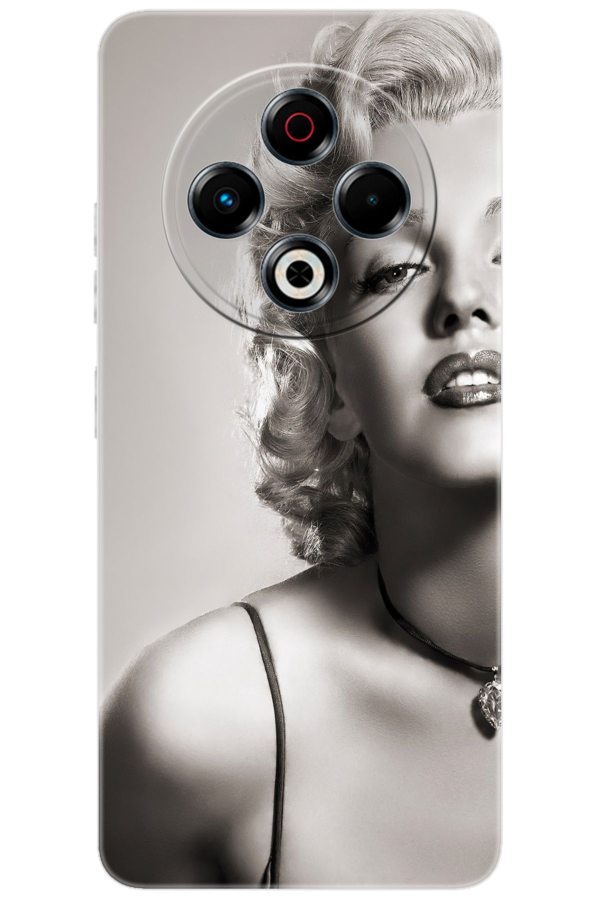 TECNO Spark 30 (KL6) Uyumlu Kılıf Desen Baskılı Silikon Marilyn Monroe STK:250 CP-wAvnF7a