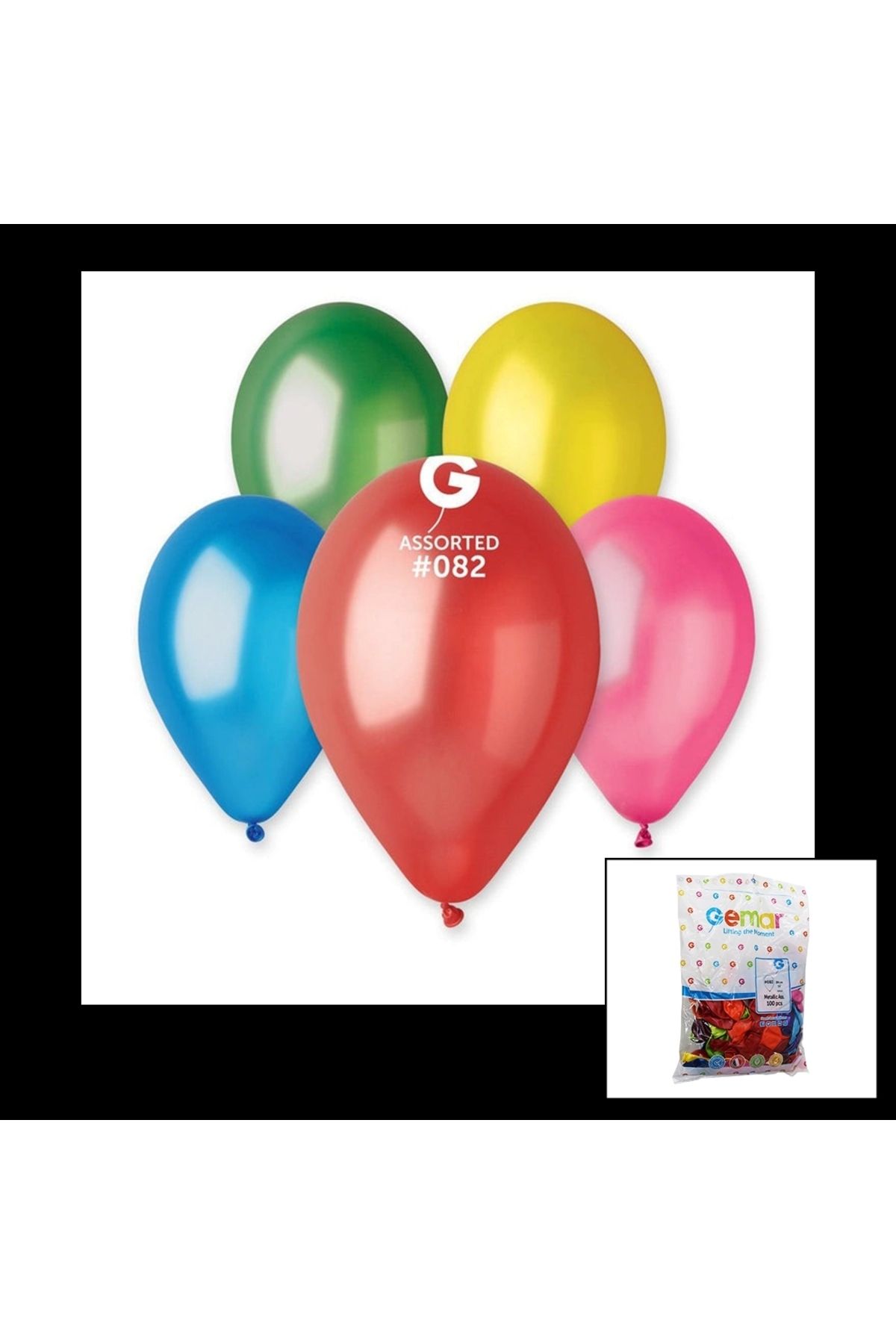 feminight Gm-110-82 Metalik - Karışık Balon 11&apos;&apos; - 28cm - 100 Parça