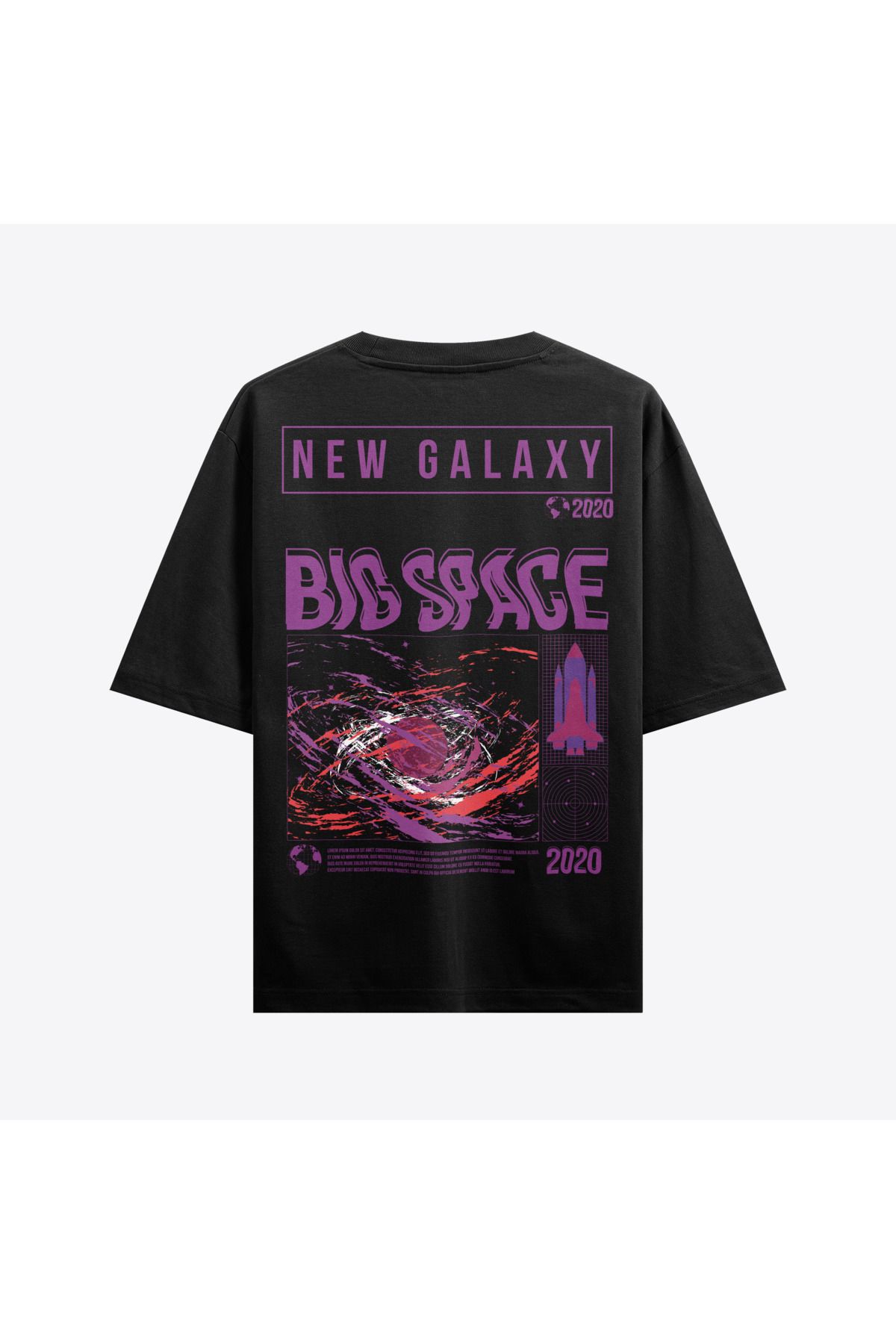 Street301 Unisex Big Space Baskılı Oversize T-Shirt
