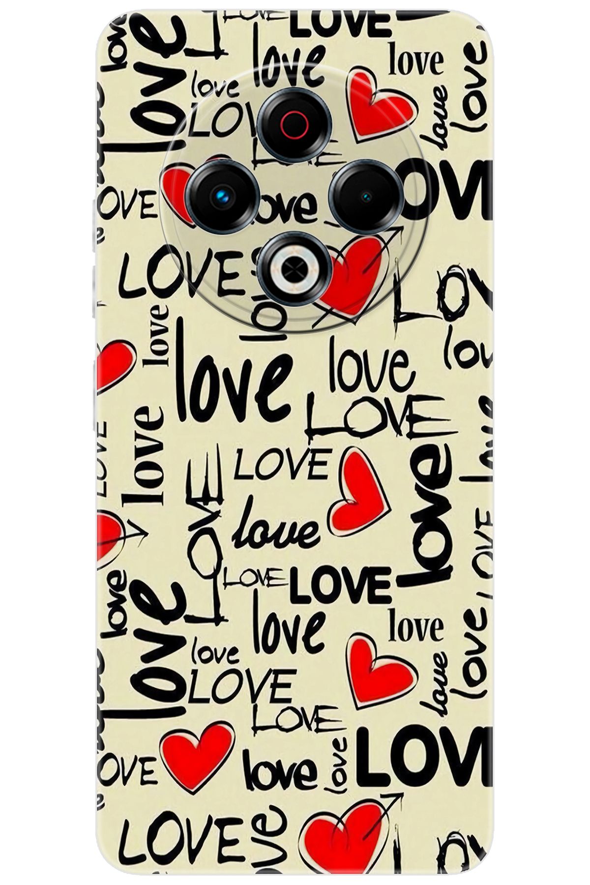 TECNO Spark 30 (KL6) Uyumlu Kılıf Desen Baskılı Silikon Love Serisi STK:728 CP-Jg2jNWY