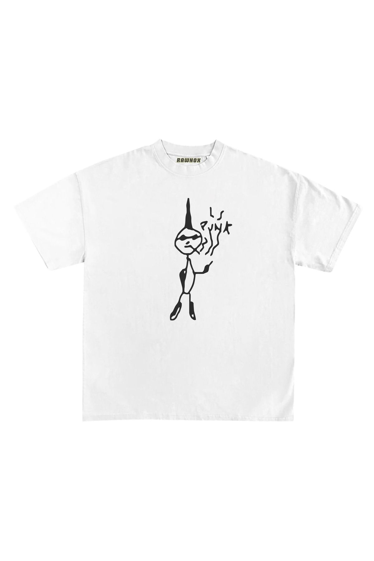 RawNox Unisex Bol Kalıp RawNox Özel Koleksiyon LS Punk Tshirt