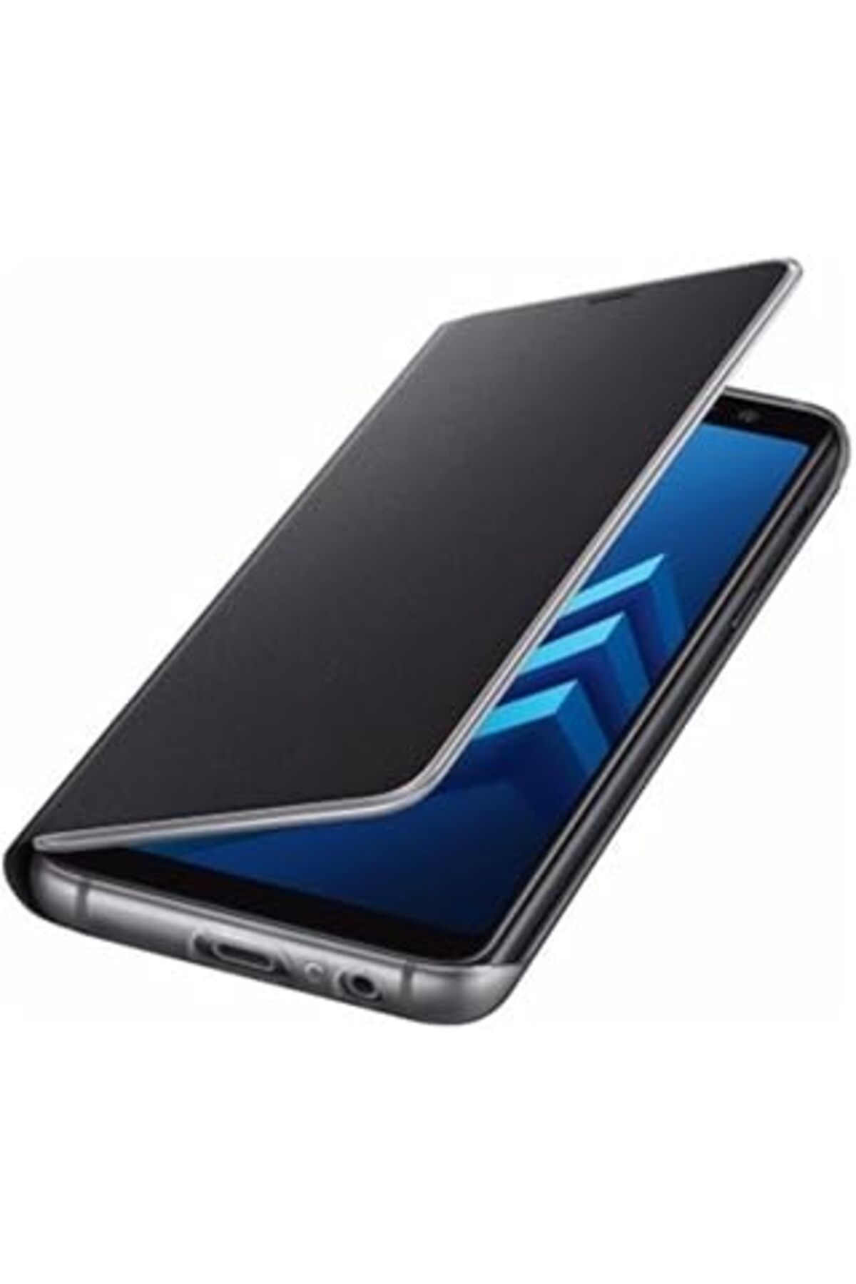 Mu Art Ef-Fa530 Neon Flip Cover Galaxy A8 Uyumlu Siyah